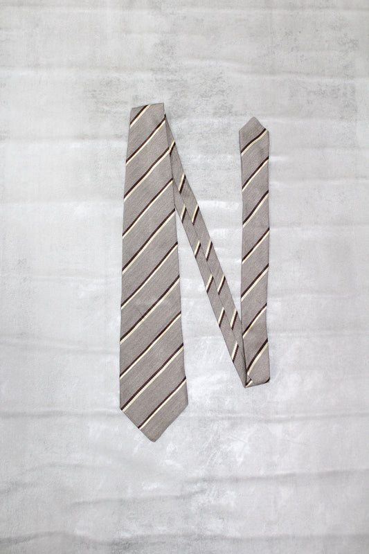 VINTAGE DOLCE & GABBANA PEEK A BOO PIN UP STRIPE PATTERN SILK TIE