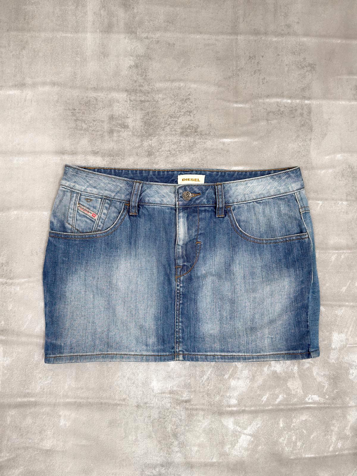 VINTAGE Y2K DIESEL DENIM MINI SKIRT W 32"
