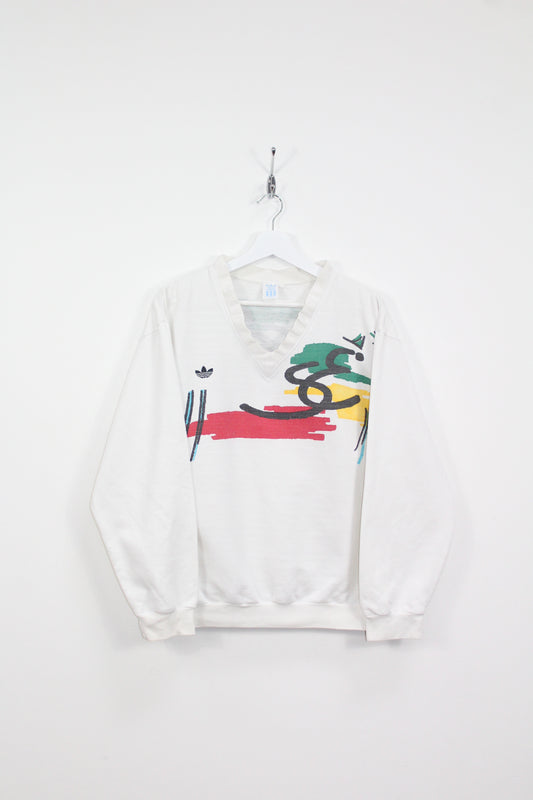ADIDAS 80'S VINTAGE EDBERG 1987 TENNIS SWEATSHIRT MEDIUM