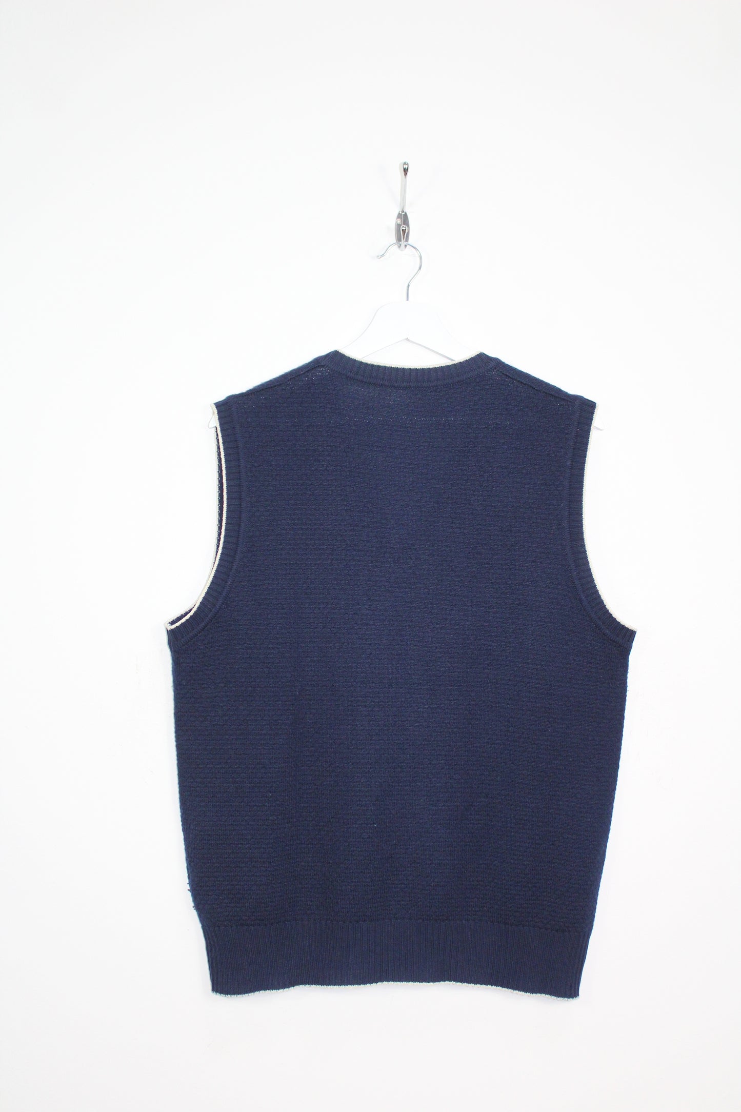 ELLESSE 80'S VINTAGE TENNIS SLEEVELESS WOOL JUMPER LARGE