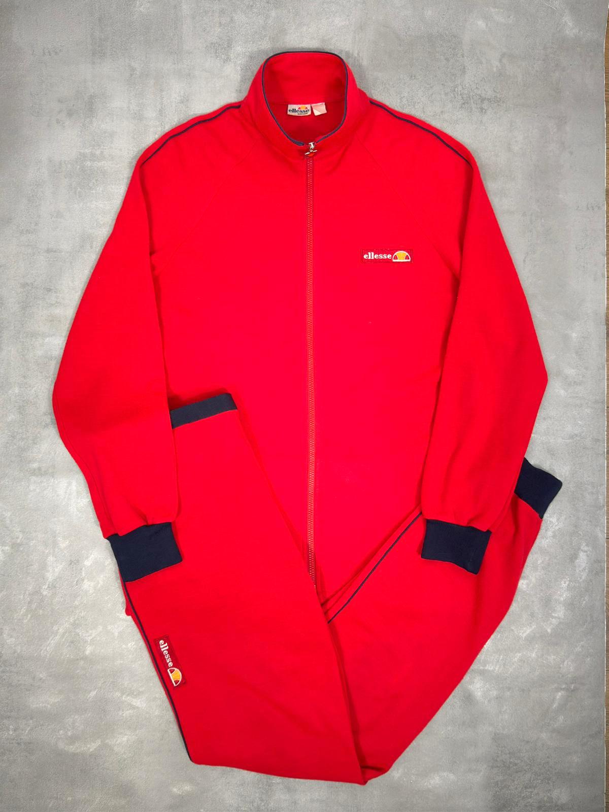 ELLESSE 80'S VINTAGE WOOL MIX TENNIS FULL TRACKSUIT MEDIUM