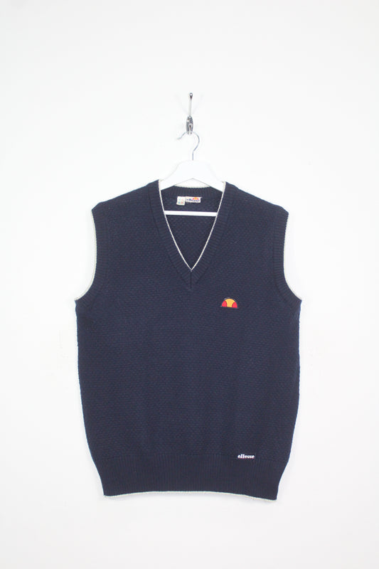 ELLESSE 80'S VINTAGE TENNIS SLEEVELESS WOOL JUMPER XL