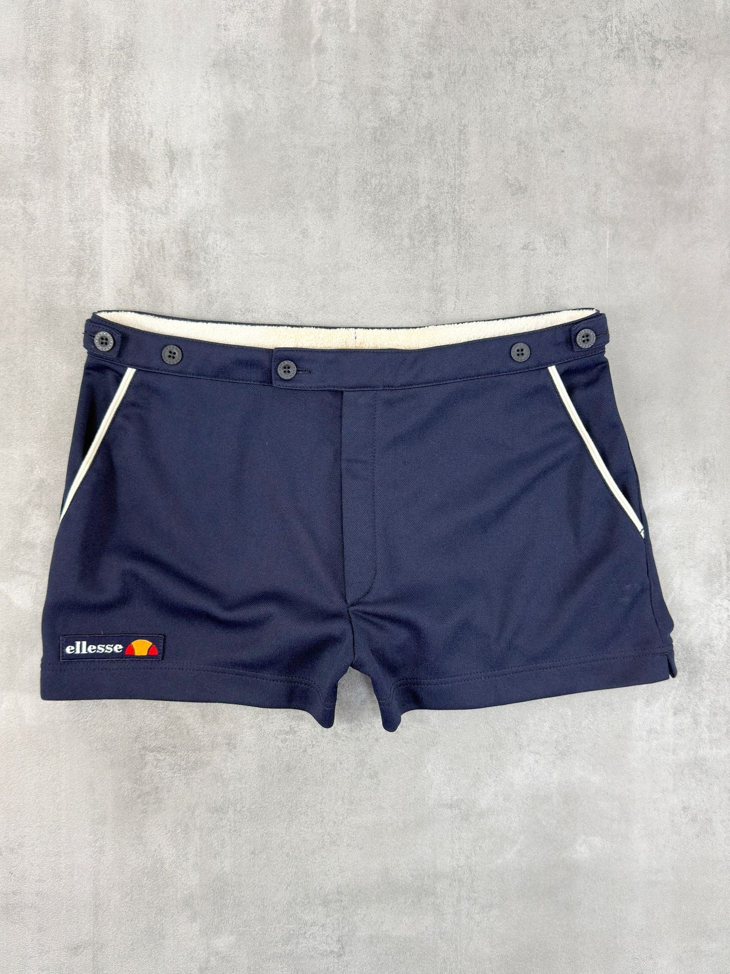 ELLESSE 80'S VINTAGE TORTORETO TENNIS SHORTS MEDIUM