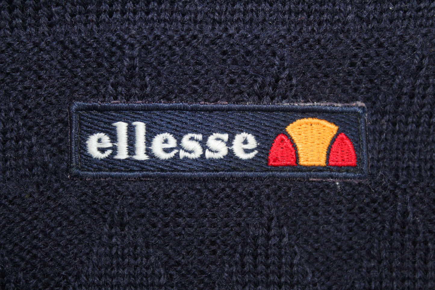 ELLESSE 80'S VINTAGE TENNIS WOOL CARDIGAN LARGE