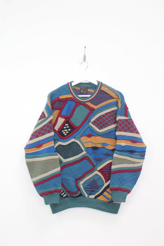 EMAROO AUSTRALIA 90'S VINTAGE 3D KNIT WOOL SWEATSHIRT MEDIUM (WOMEN'S)