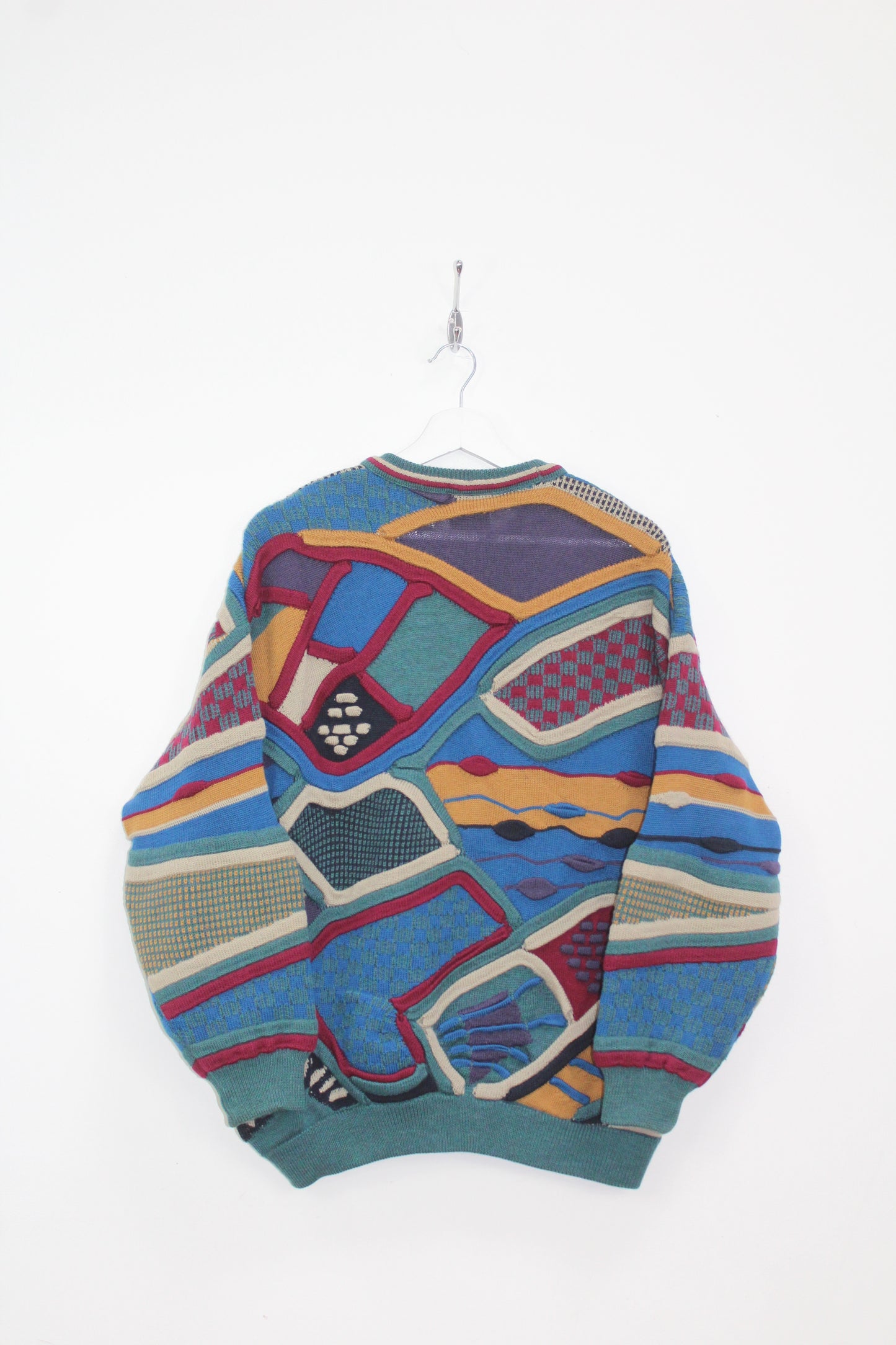 EMAROO AUSTRALIA 90'S VINTAGE 3D KNIT WOOL SWEATSHIRT MEDIUM (WOMEN'S)