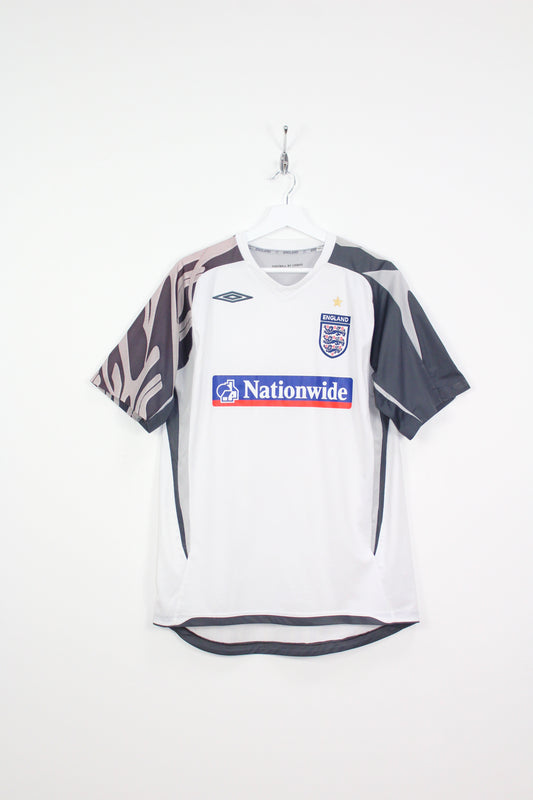 ENGLAND 2002 VINTAGE UMBRO TRAINING FOOTBALL SHIRT LARGE