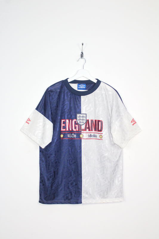 VINTAGE ENGLAND 1994-95 UMBRO TRAINING FOOTBALL SHIRT LARGE