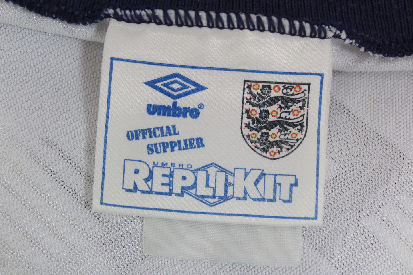 VINTAGE ENGLAND WORLD CUP 1990 UMBRO HOME FOOTBALL SHIRT XL