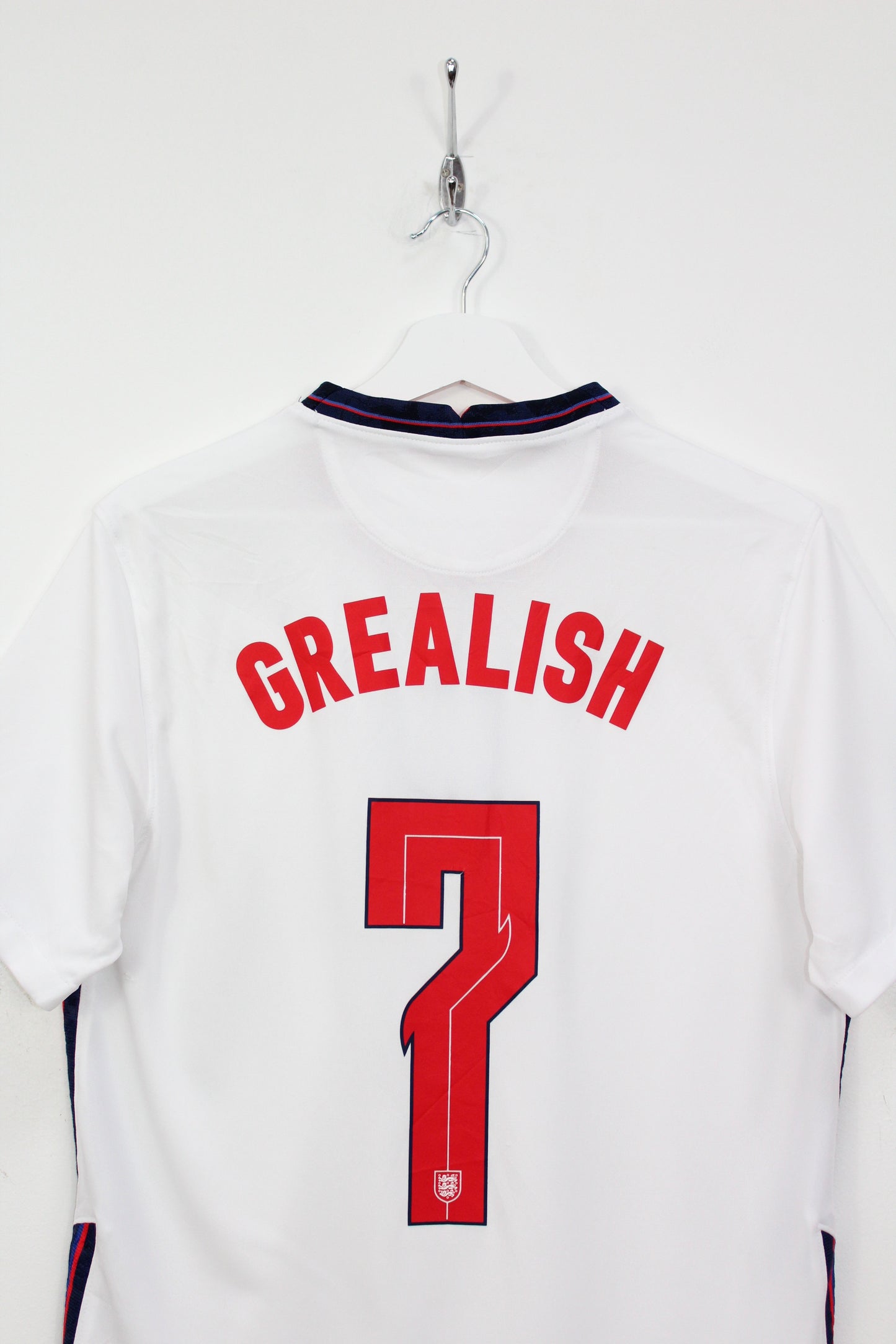 ENGLAND EURO 2020 NIKE HOME FOOTBALL SHIRT #7 GREALISH,MEDIUM