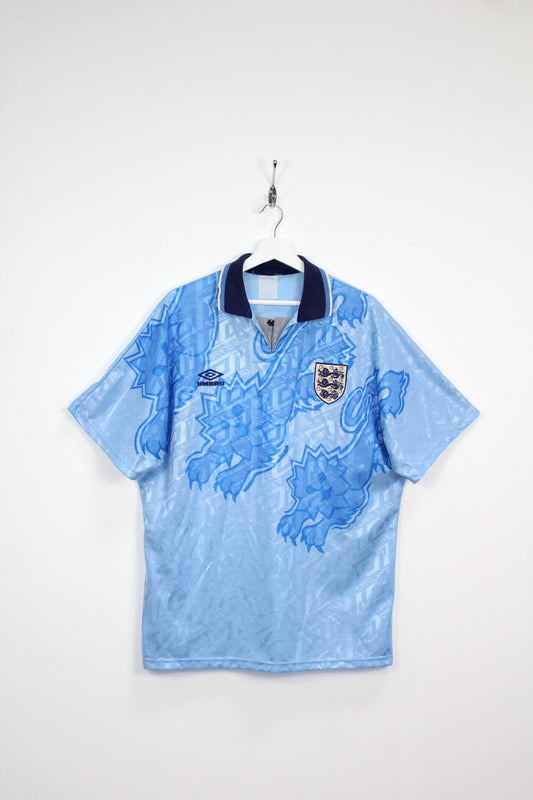ENGLAND 1992-1993 VINTAGE UMBRO THIRD FOOTBALL SHIRT LARGE