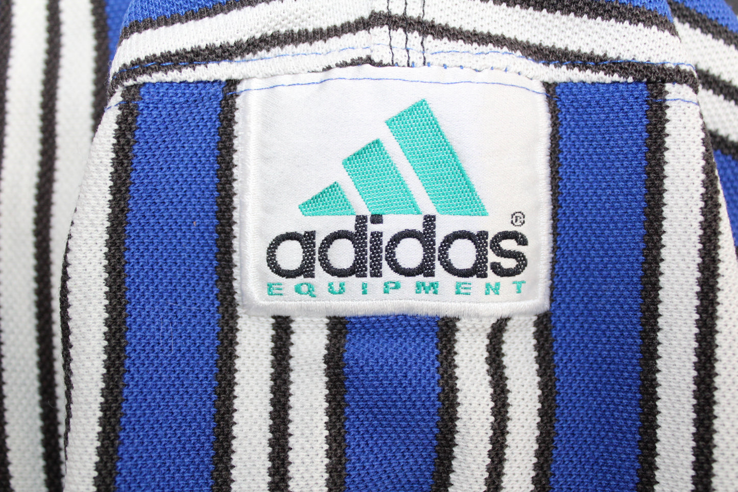 ADIDAS EQUIPMENT 90'S VINTAGE EQT STRIPED POLO SHIRT D8 XL