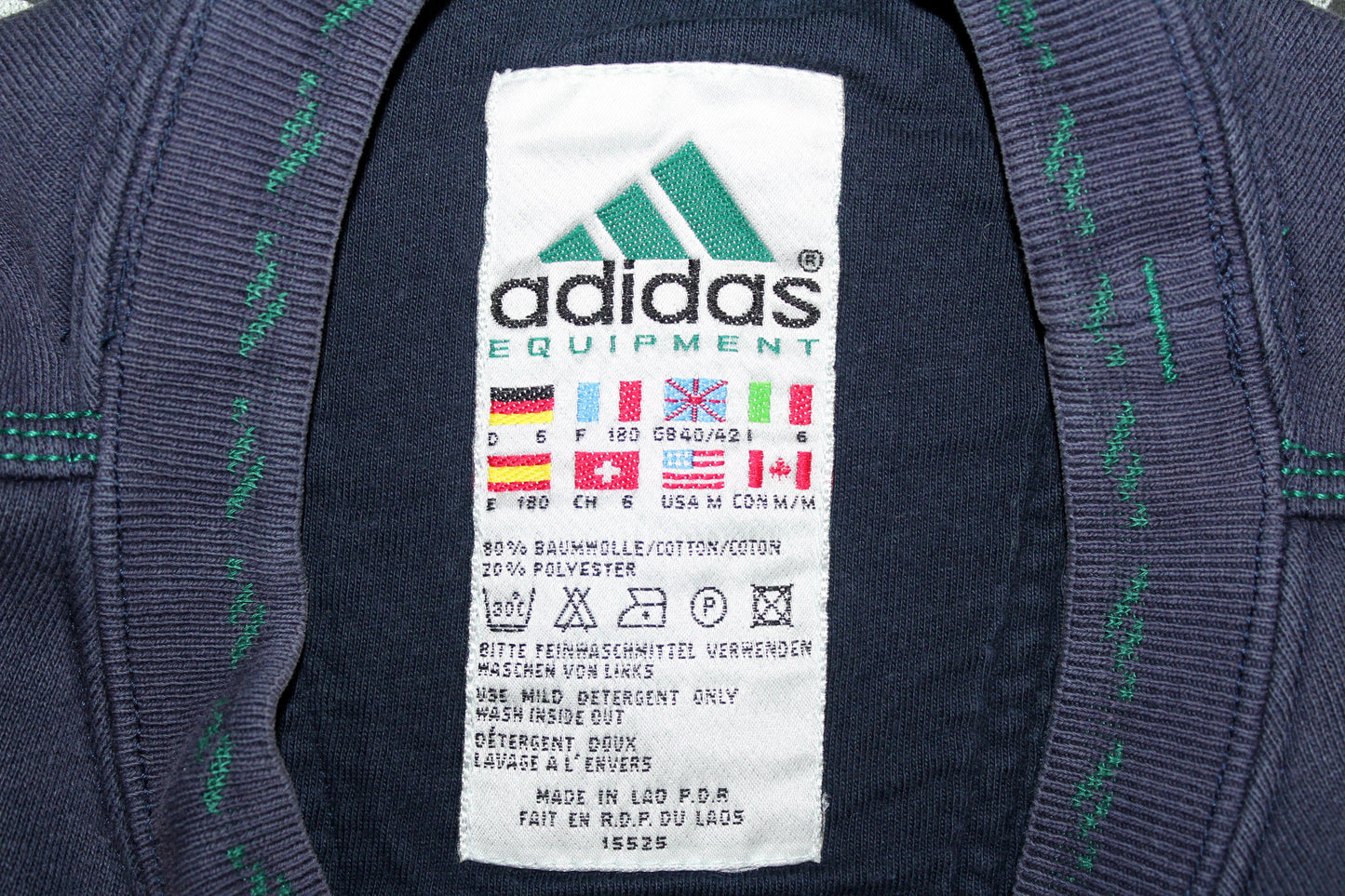 ADIDAS EQUIPMENT 90'S VINTAGE EQT SWEATSHIRT D6 LARGE