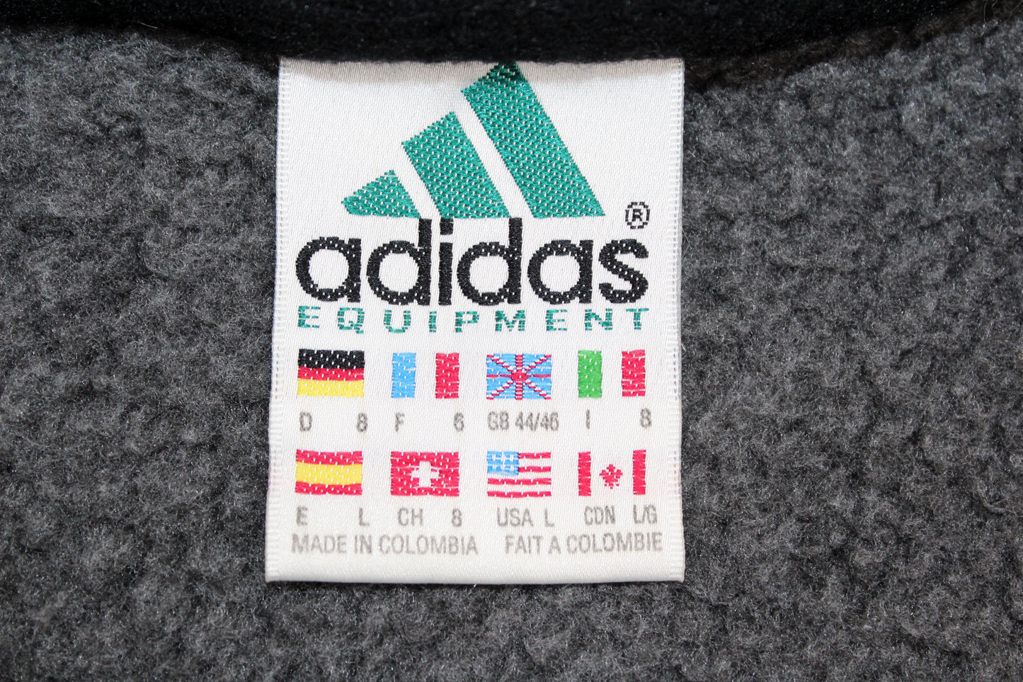 ADIDAS EQUIPMENT 90'S VINTAGE EQT FLEECE SWEATSHIRT D8 XXL