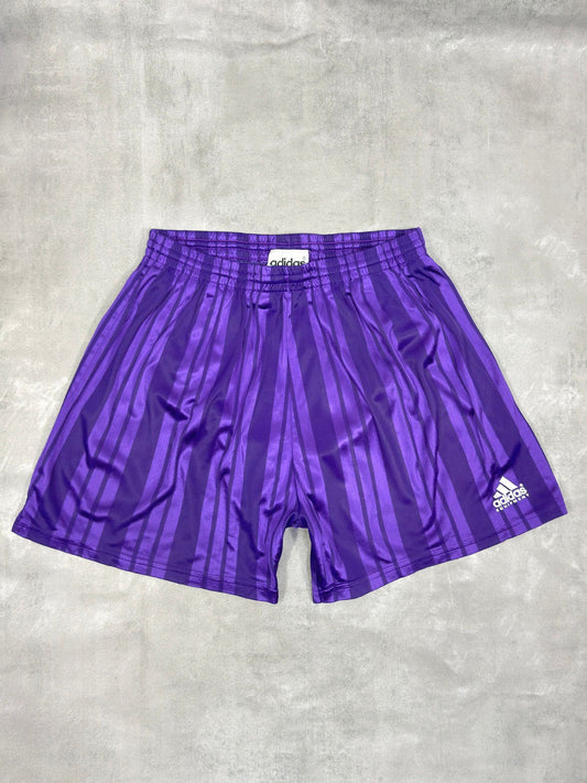 ADIDAS EQUIPMENT 90'S VINTAGE SHINY TEMPLATE FOOTBALL SHORTS D8 XL