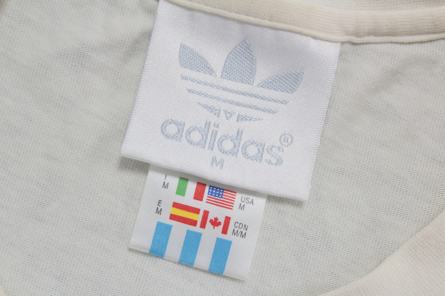 ADIDAS 90'S VINTAGE EUROPA RINGER T-SHIRT MEDIUM