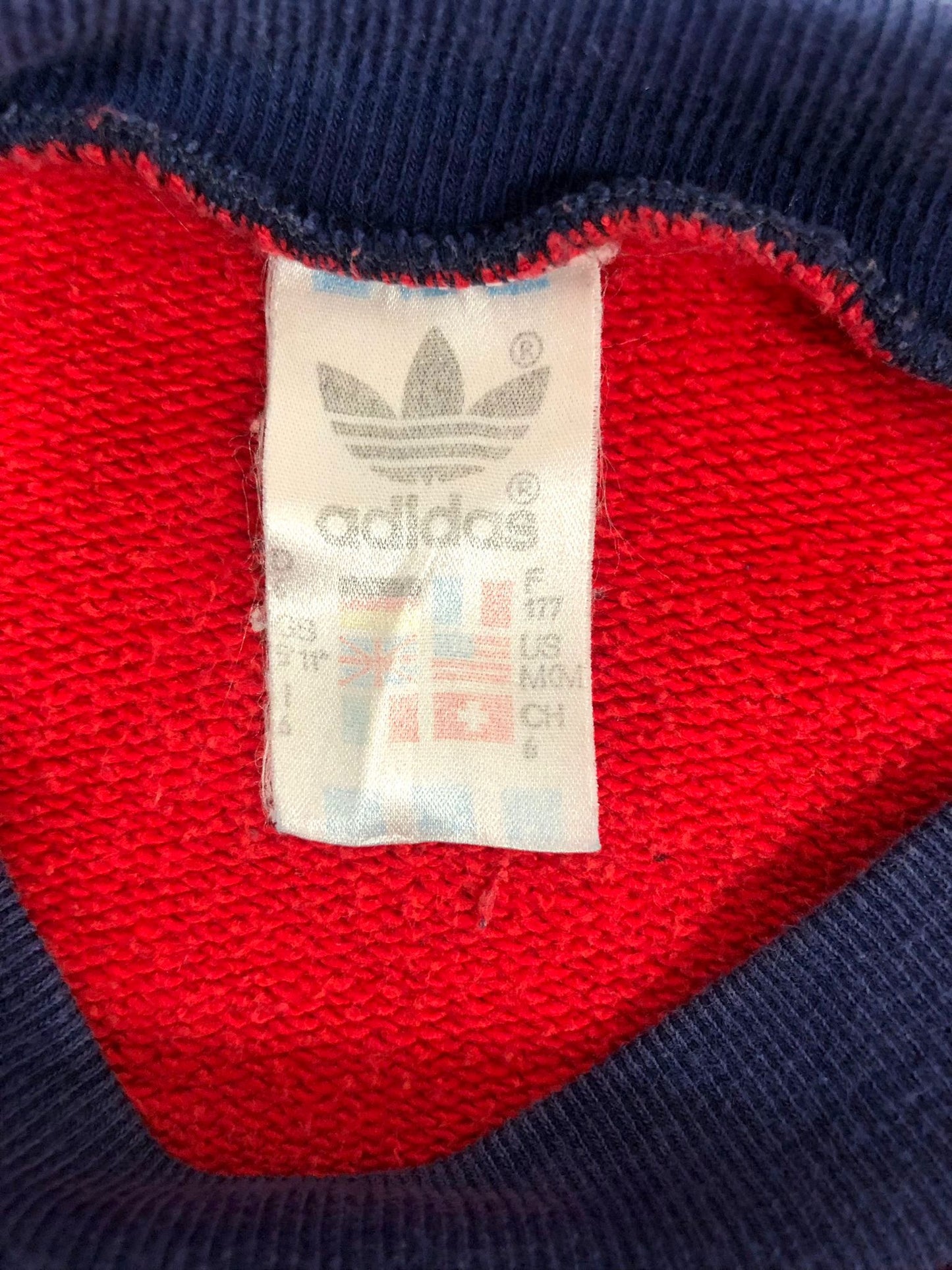 ADIDAS 80'S VINTAGE EUROPA SWEATSHIRT D6 LARGE