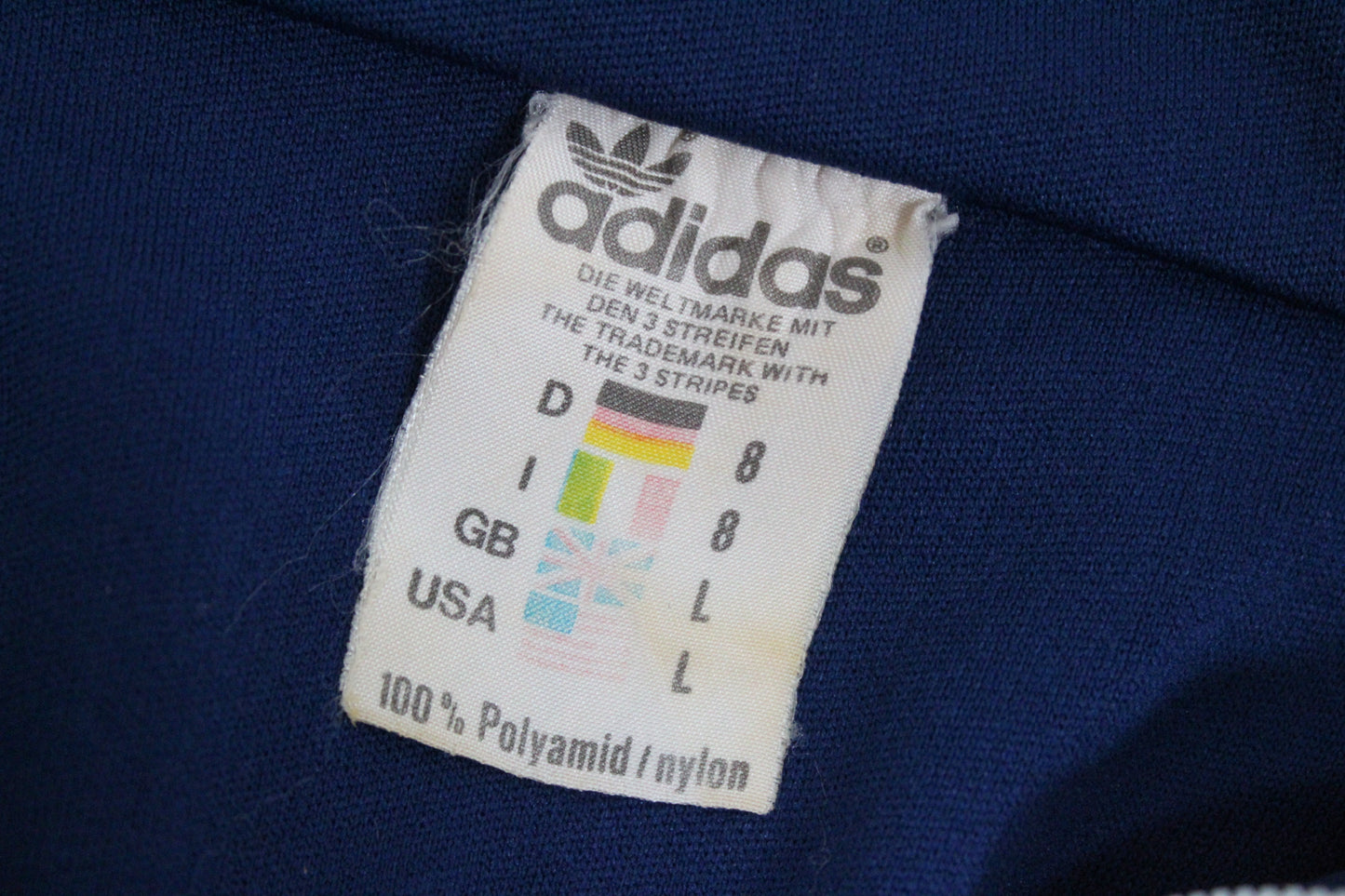 ADIDAS 70'S VINTAGE EUROPA TRACKSUIT TOP JACKET D8 LARGE