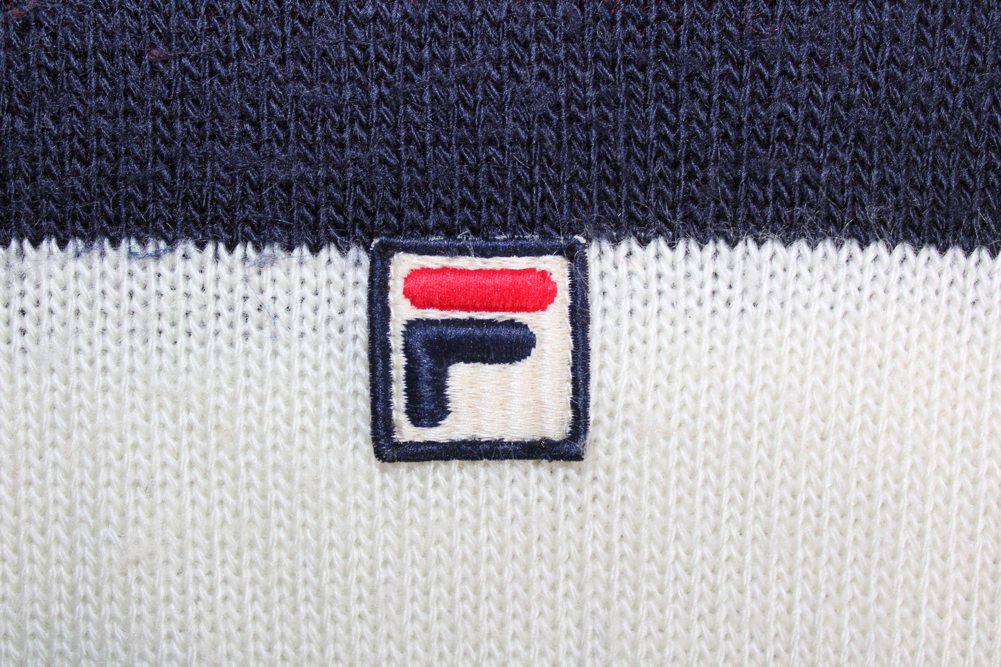 FILA 80'S VINTAGE SIRO KNIT WOOL JUMPER MEDIUM