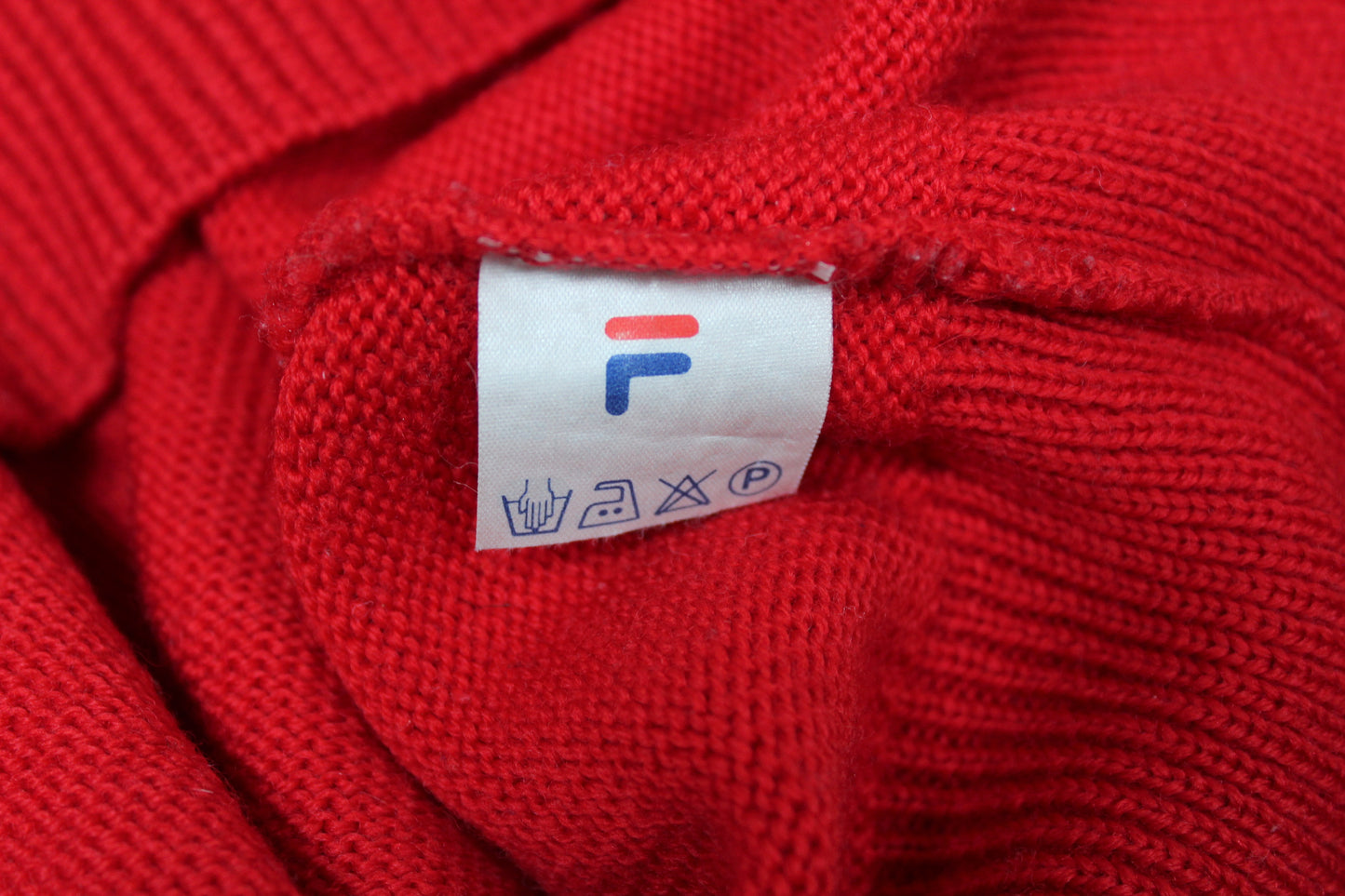 FILA 80'S VINTAGE FOUR STRIPE SKI KNIT WOOL JUMPER MEDIUM