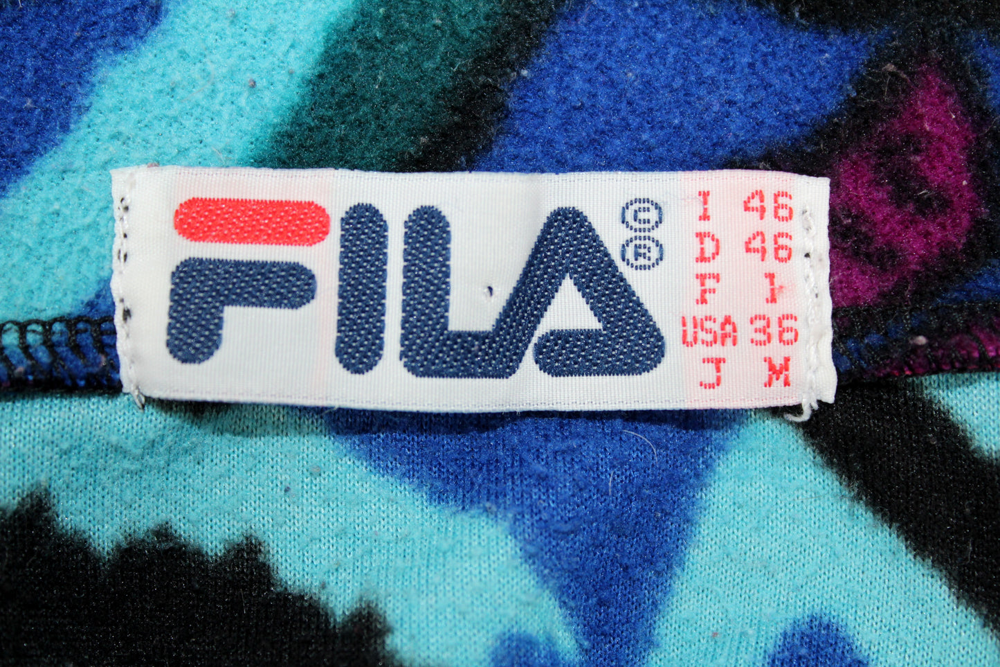 FILA 90'S VINTAGE ITALIA SKI TEAM FLEECE SWEATSHIRT SMALL