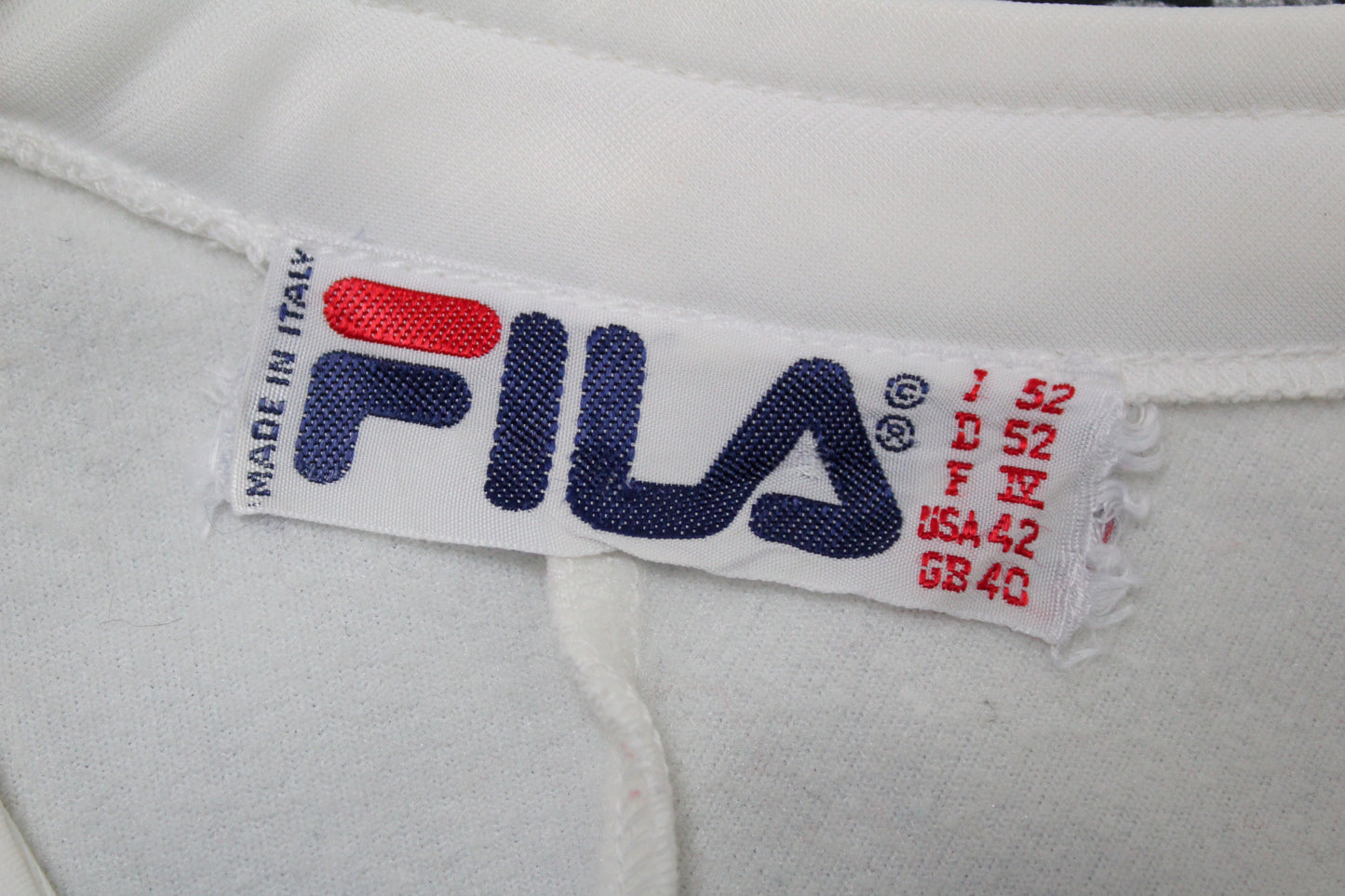 FILA OG 1980'S VINTAGE WCT TRACKSUIT TOP JACKET MEDIUM