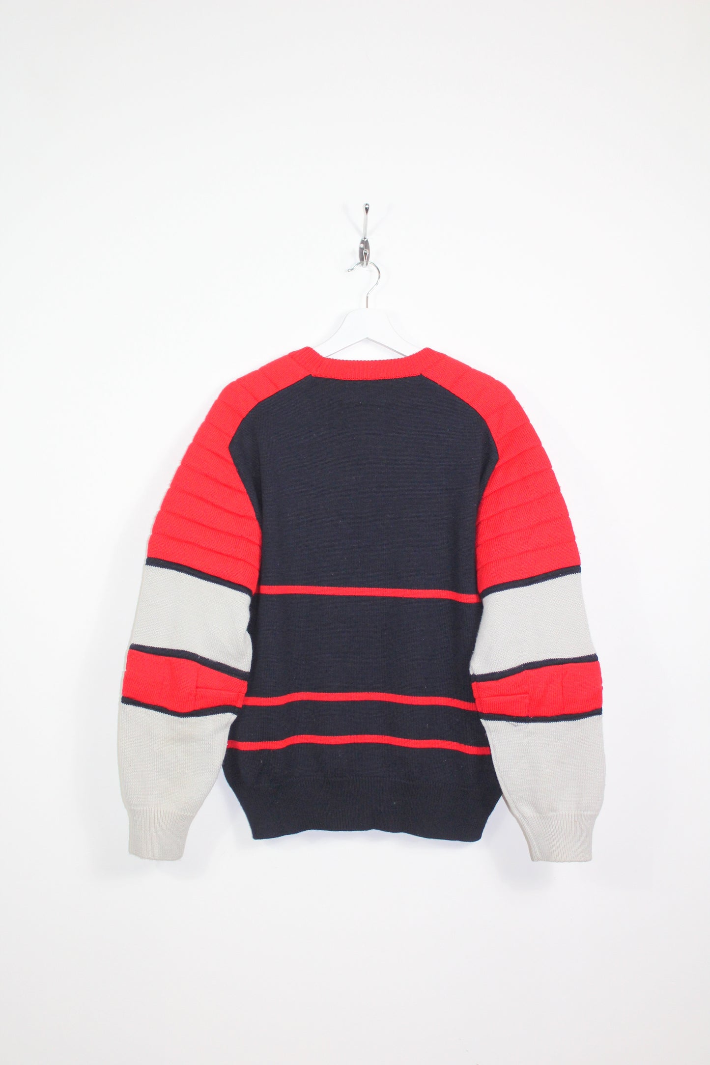 FILA 80'S VINTAGE SKI KNIT WOOL JUMPER LARGE