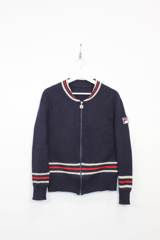 FILA OG 1974 VINTAGE PANATTA TENNIS WOOL CARDIGAN MEDIUM