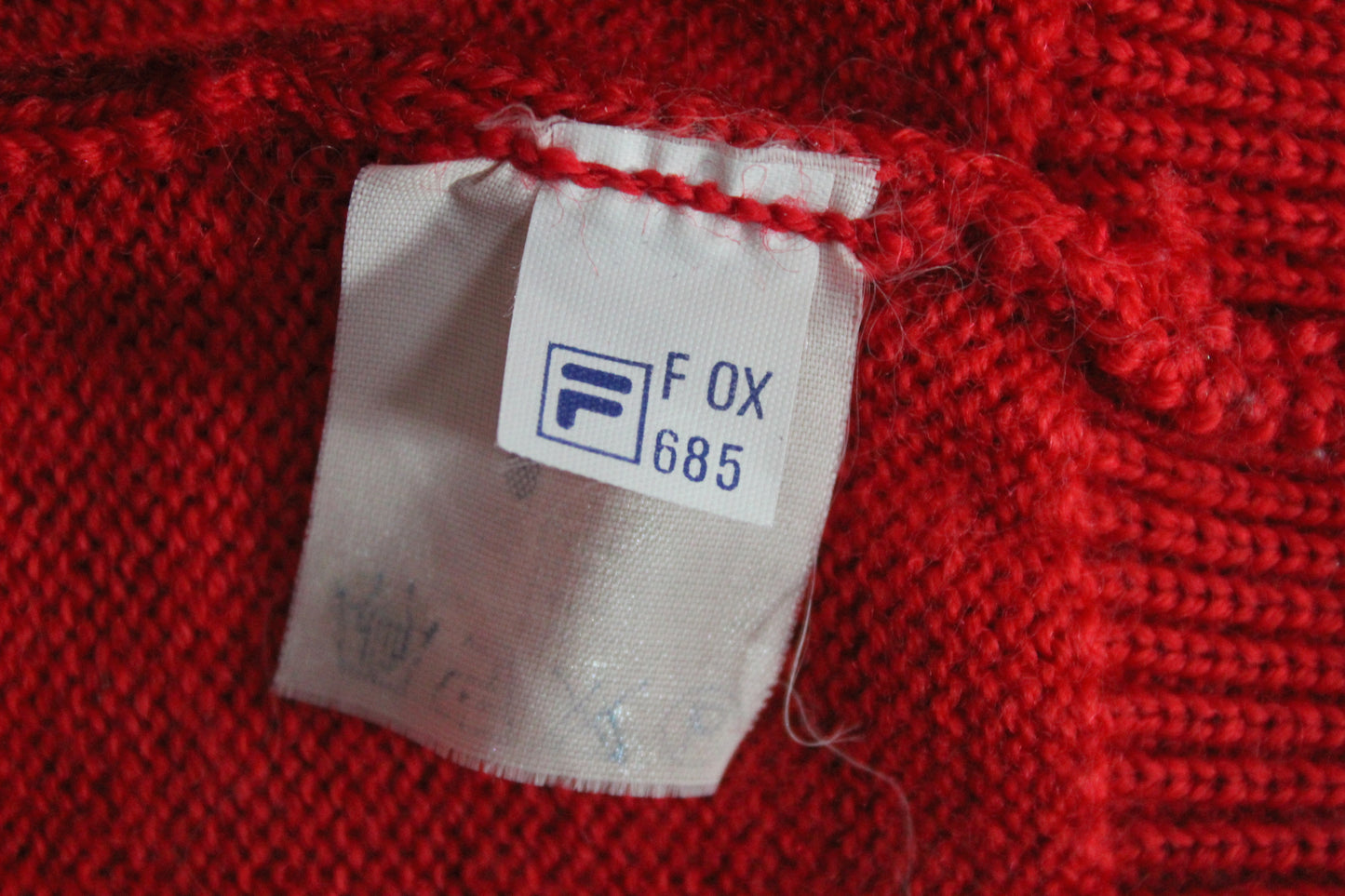 FILA 80'S VINTAGE SKI KNIT WOOL JUMPER MEDIUM