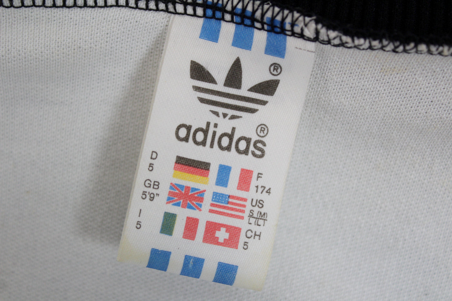 ADIDAS 80'S VINTAGE BECKENBAUER TRACKSUIT TOP JACKET D5 LARGE