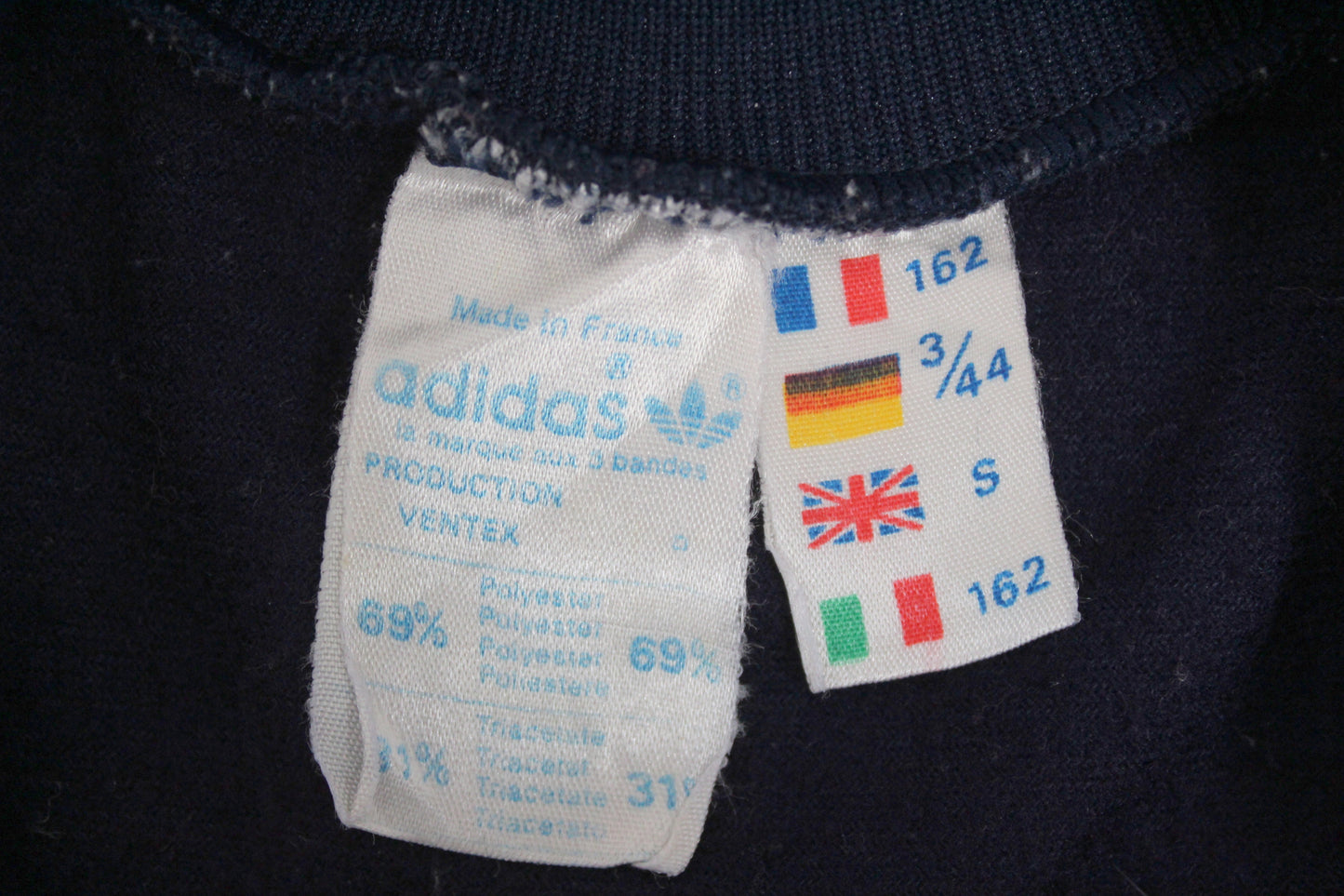 ADIDAS FIRST VENTEX 80'S VINTAGE TRACKSUIT TOP JACKET XS