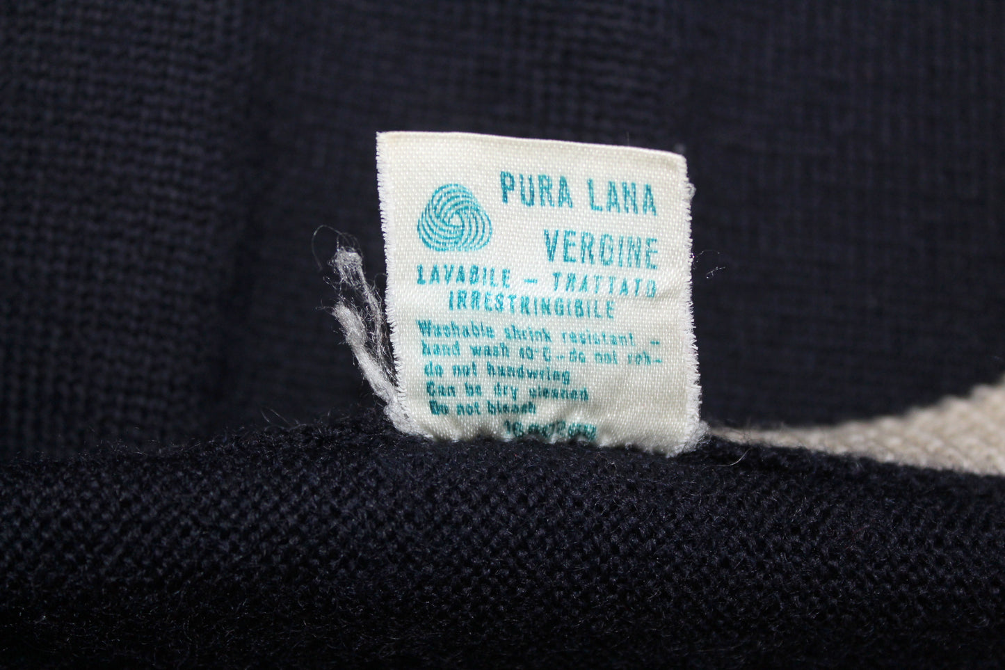 FILA 80'S VINTAGE FRANKIE TWO STRIPES KNIT WOOL JUMPER MEDIUM