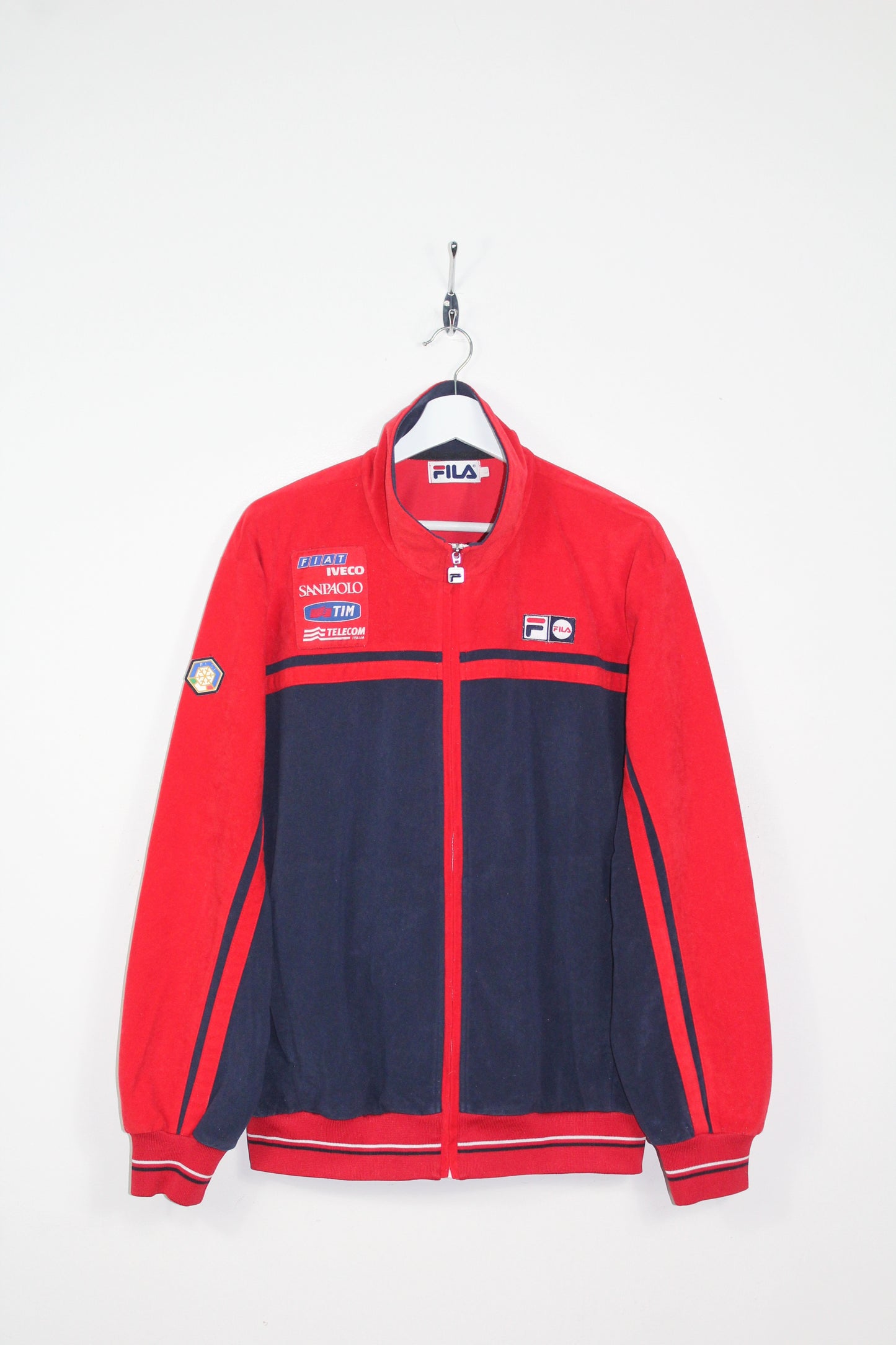 FILA VINTAGE ITALIA SKI TEAM TRACKSUIT TOP JACKET LARGE