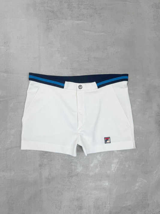 FILA 80'S VINTAGE SUPRA SETTANTA BORG TENNIS SHORTS MEDIUM