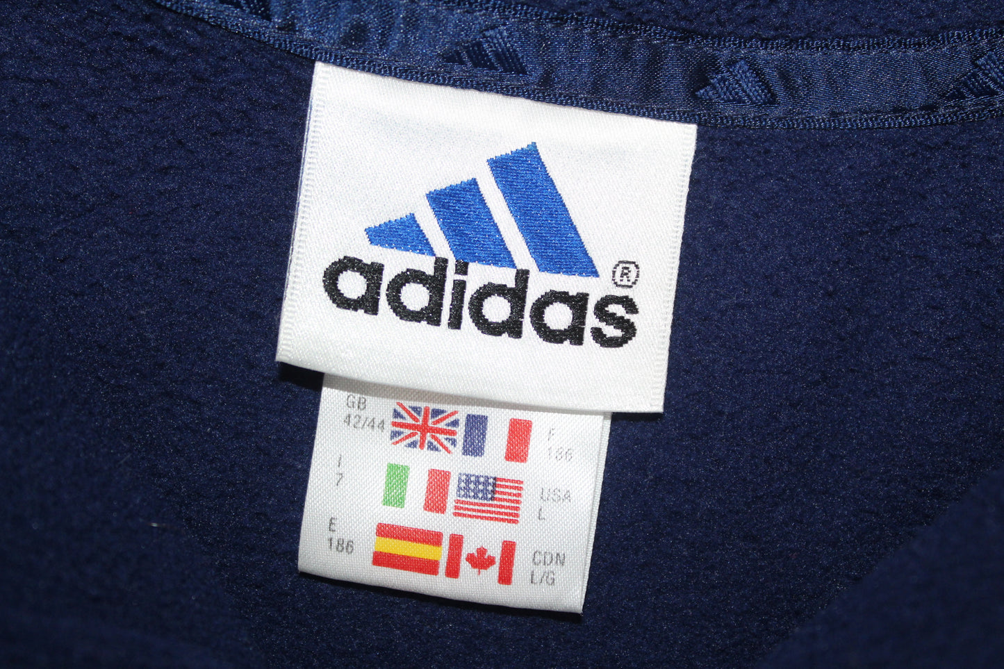 ADIDAS VINTAGE BAYERN MUNICH 2000-01 1/4 ZIP FLEECE SWEATSHIRT D7 XL