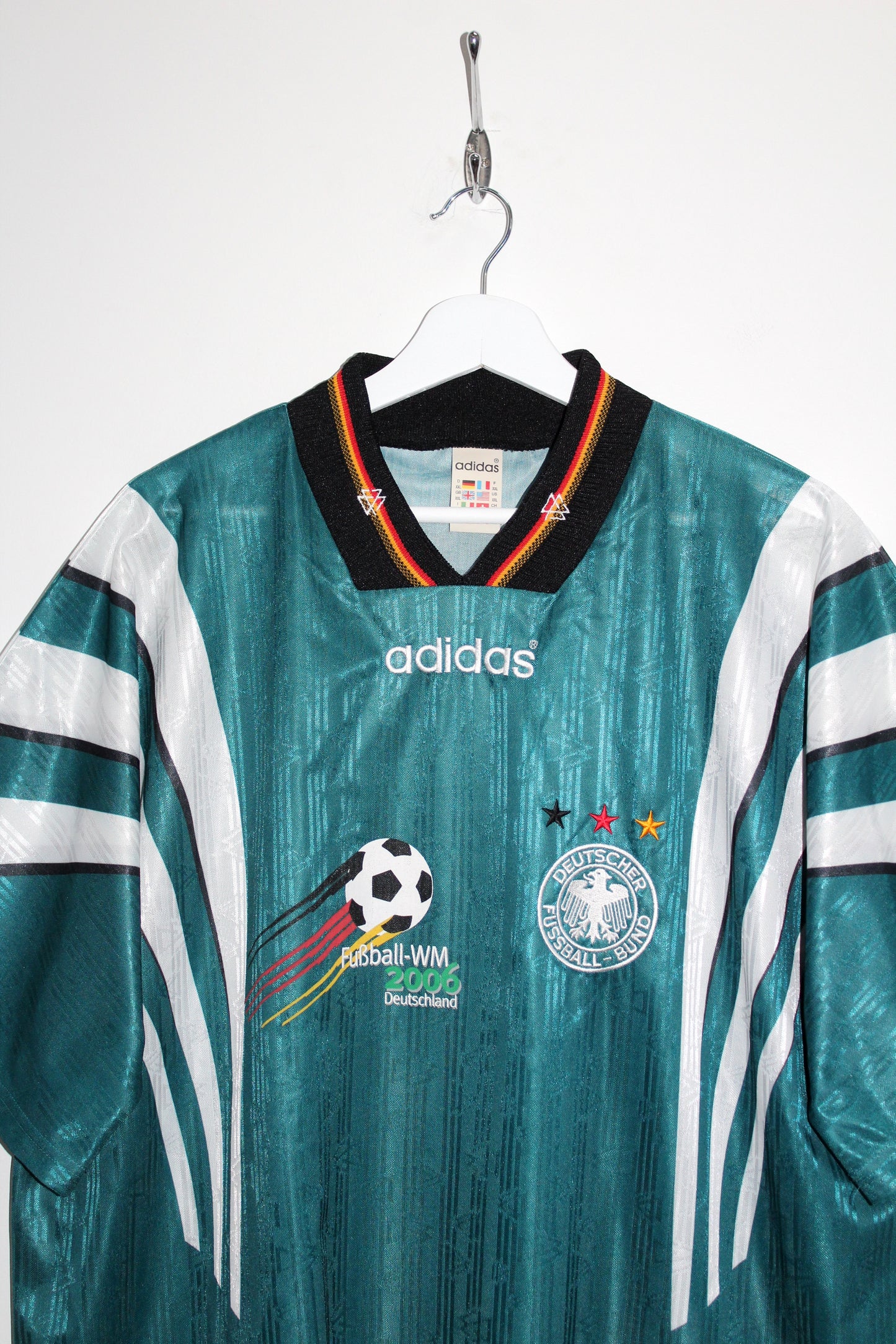 GERMANY 1996-98 ADIDAS VINTAGE WM 2006 AWAY FOOTBALL SHIRT XXL