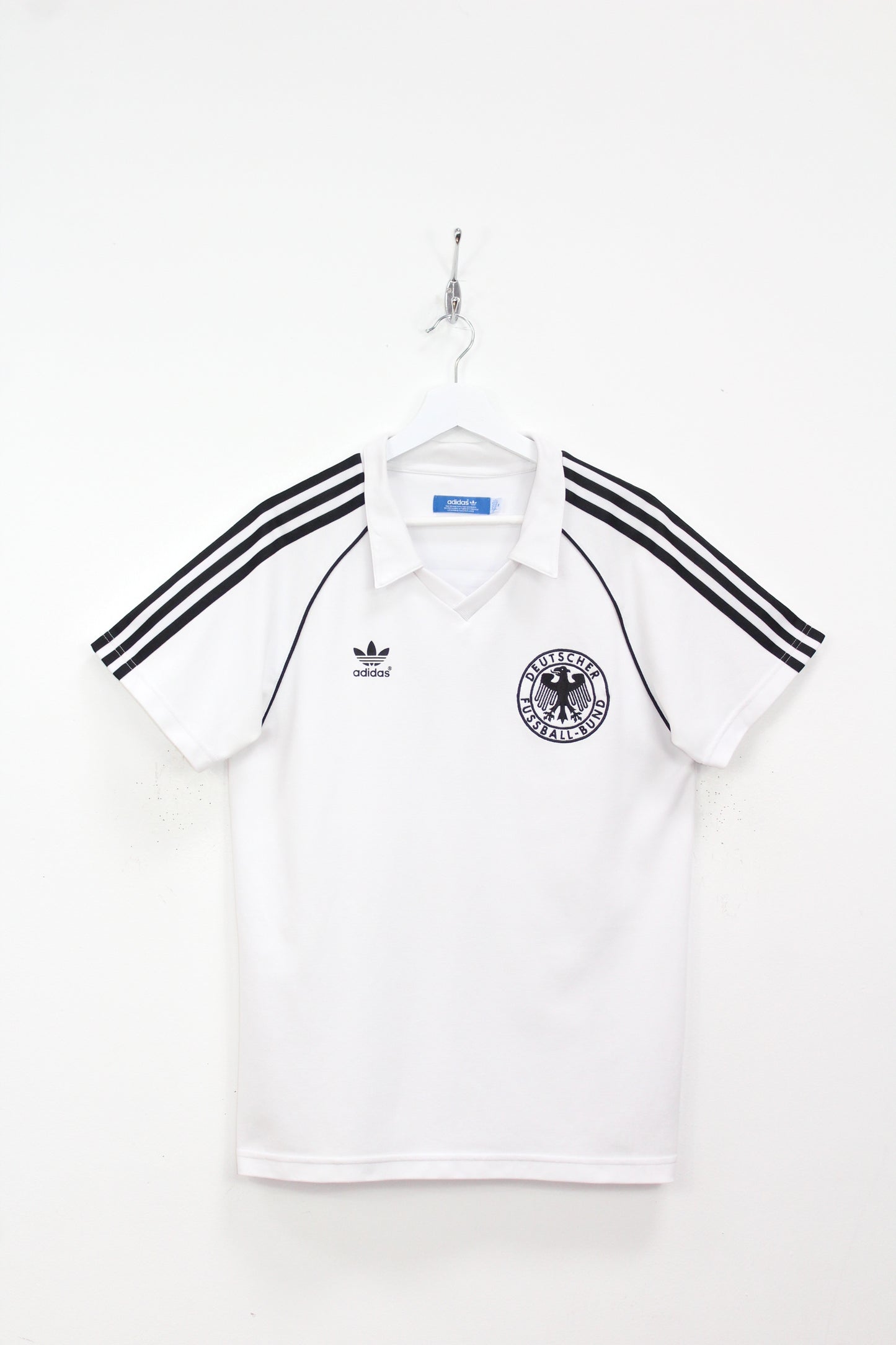 ADIDAS ORIGINALS GERMANY WORLD CUP 1982 BECKENBAUER HOME FOOTBALL SHIRT MEDIUM