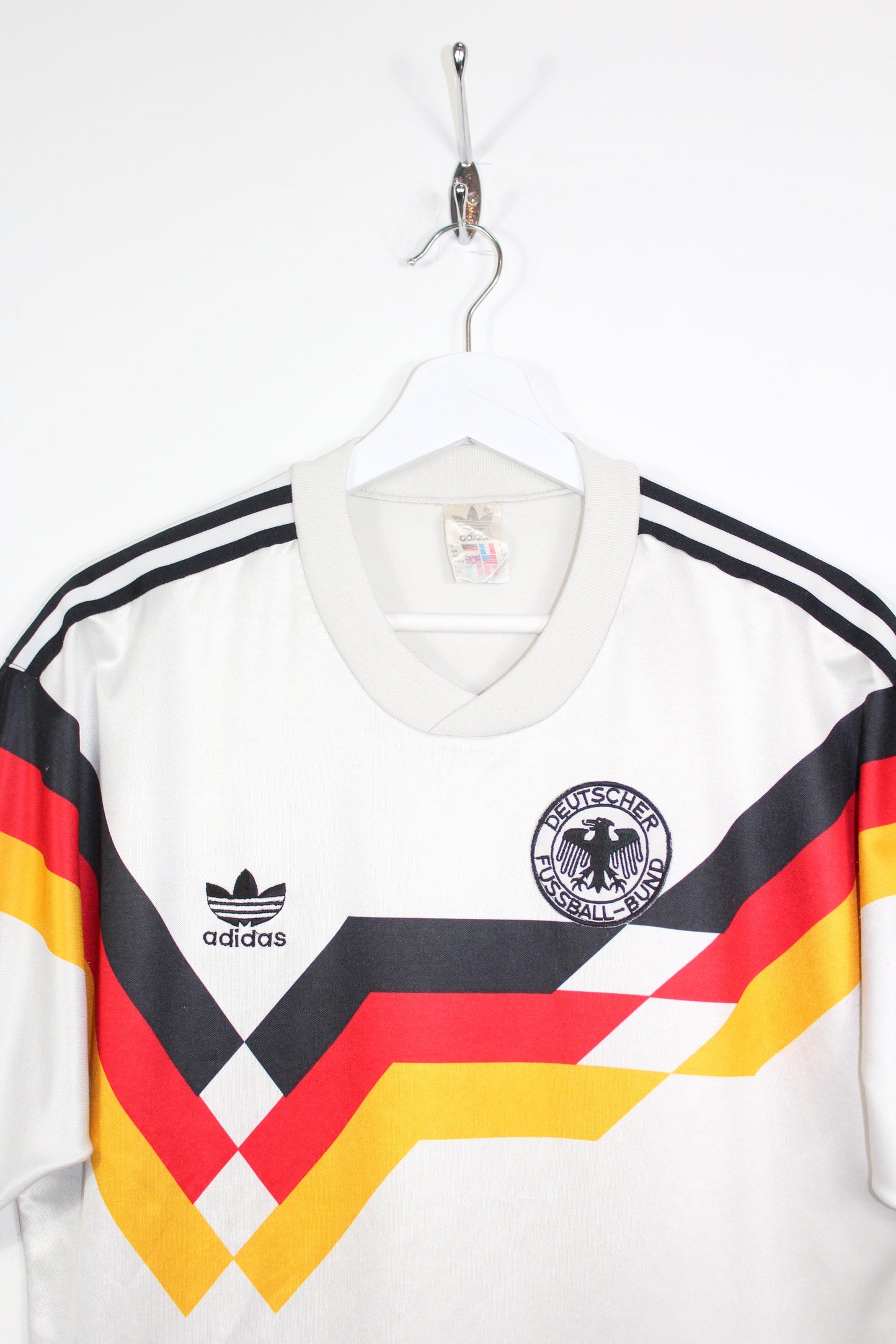 ADIDAS VINTAGE WEST GERMANY 1988-90 HOME FOOTBALL SHIRT LARGE