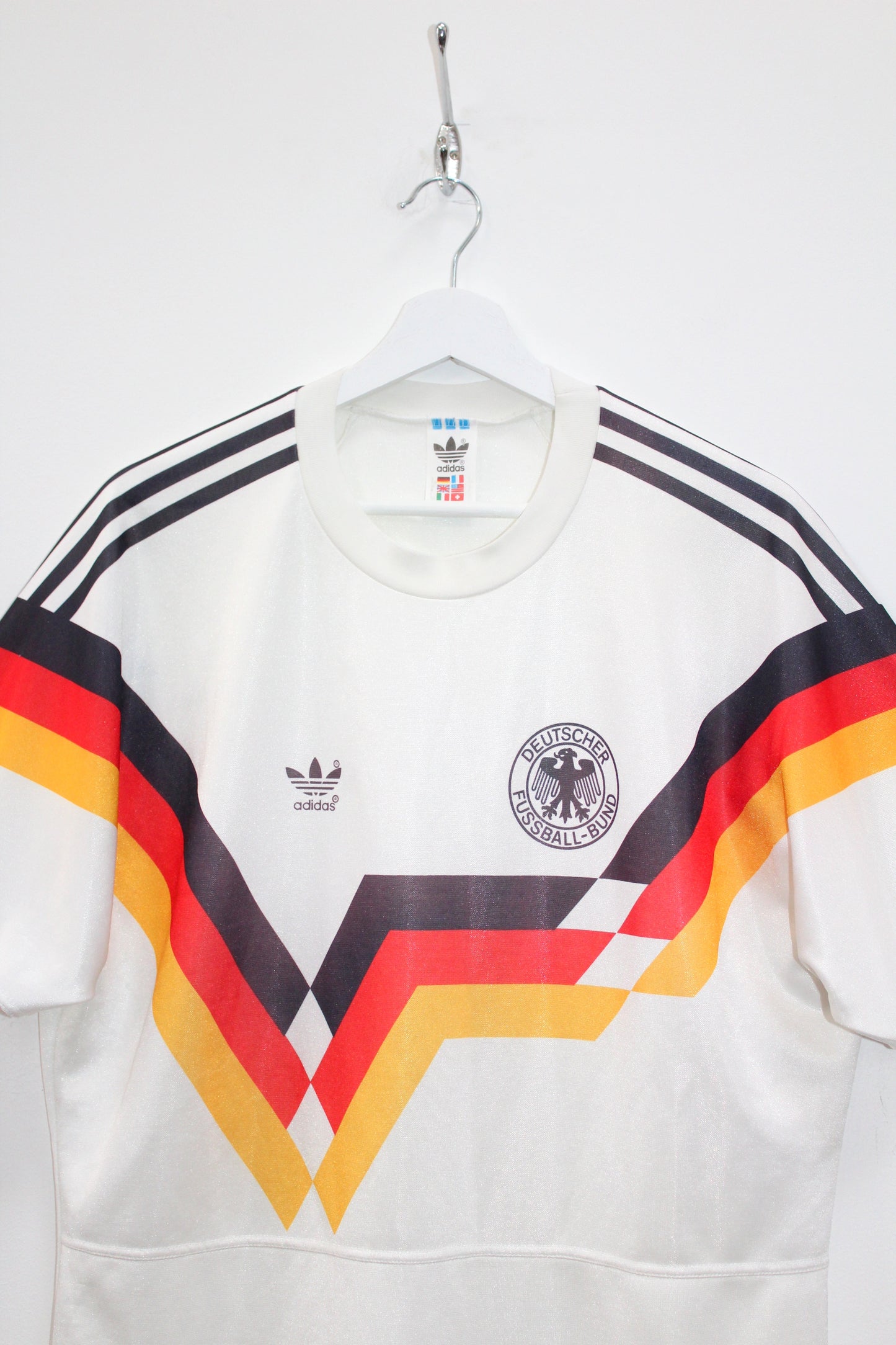 ADIDAS VINTAGE WEST GERMANY 1990-91 HOME FOOTBALL SHIRT MEDIUM