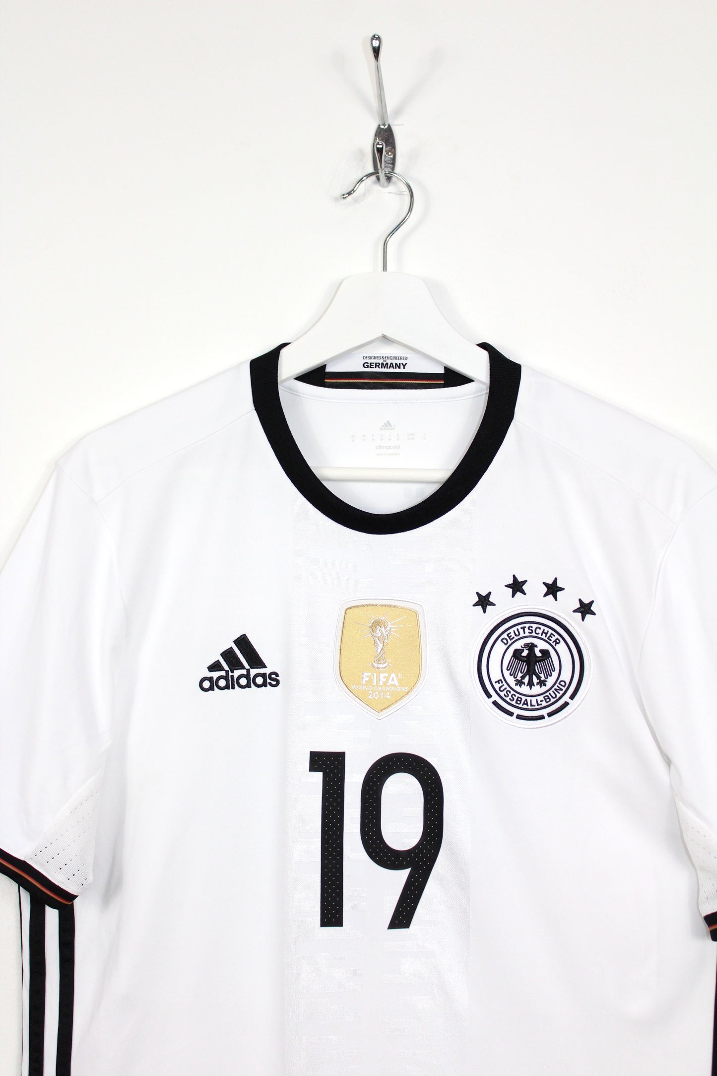 GERMANY 2015-16 ADIDAS HOME FOOTBALL SHIRT GOTZE #19 MEDIUM