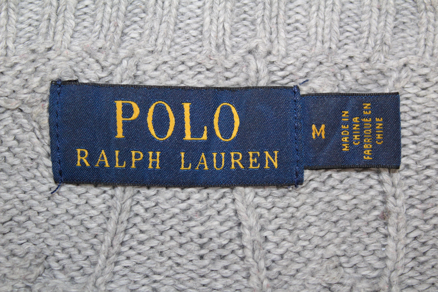 POLO RALPH LAUREN CABLE KNIT JUMPER MEDIUM