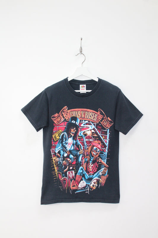 VINTAGE GUNS N' ROSES ROCK N ROLL HEAVY COTTON T-SHIRT SMALL