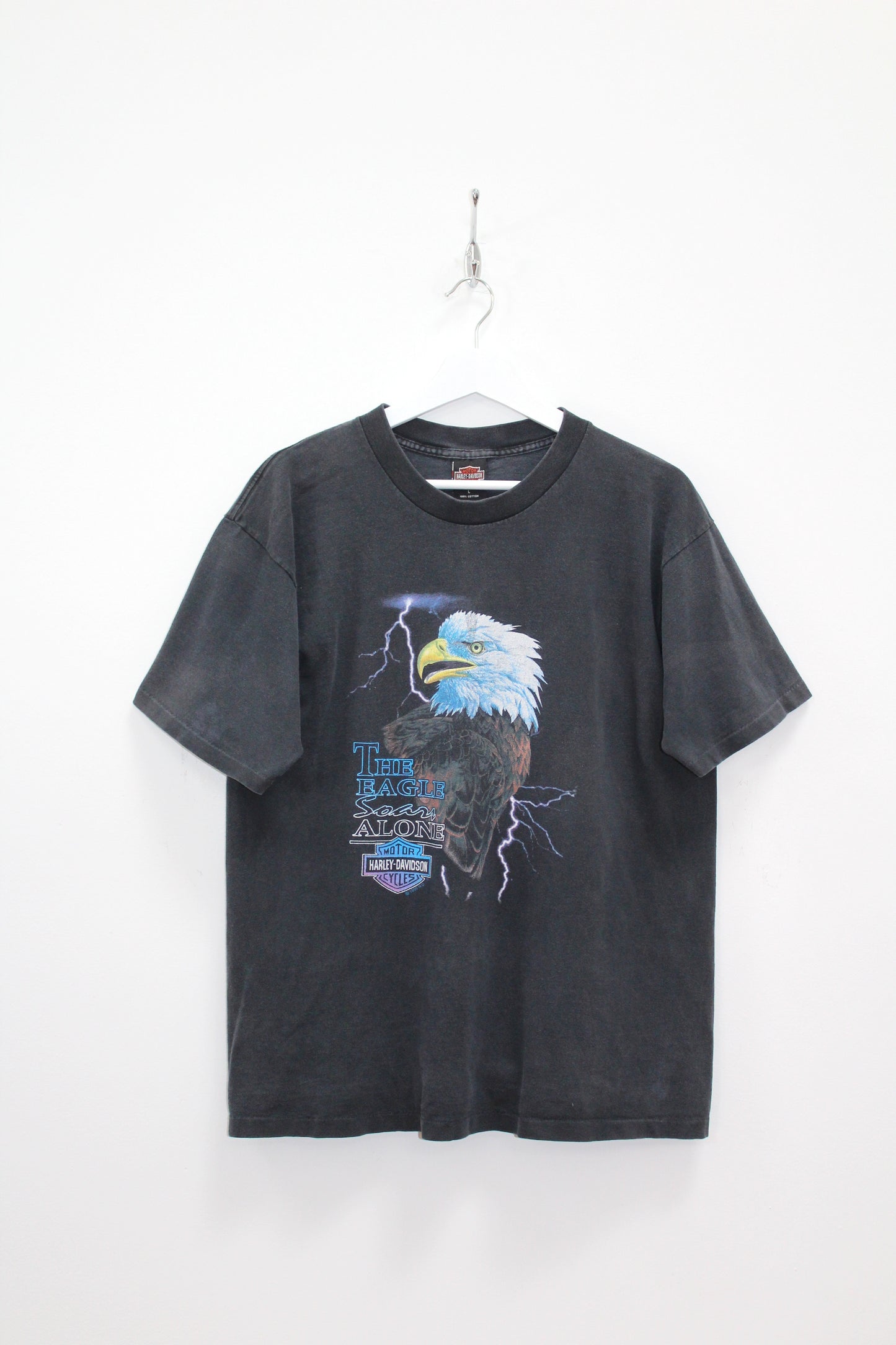 HARLEY DAVIDSON 1995 HD VINTAGE THE EAGLE SOARS ALONE T-SHIRT LARGE