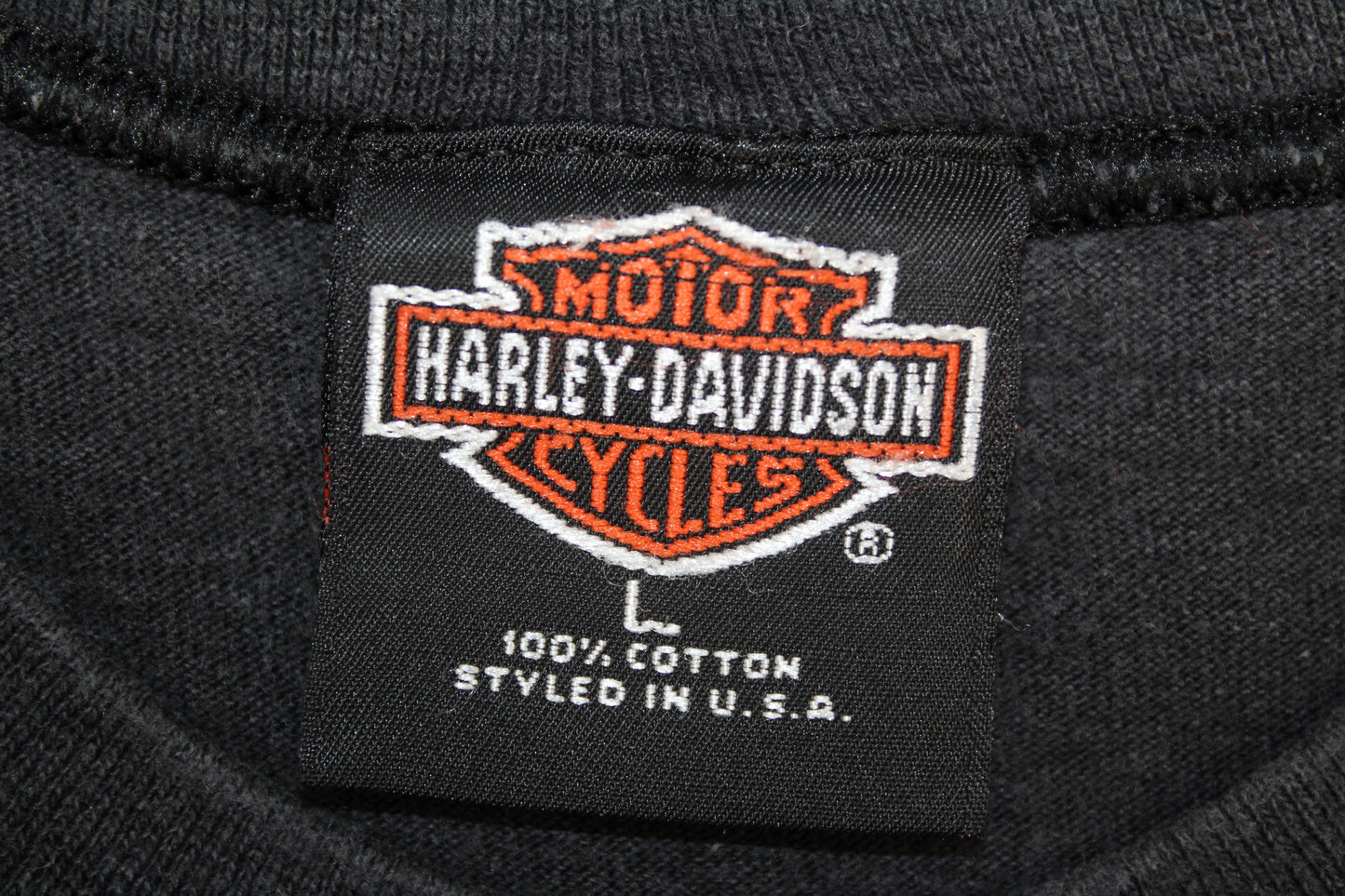 HARLEY DAVIDSON 90'S VINTAGE 95 YEARS OF GREAT MOTORCYCLES 1998 T-SHIRT LARGE