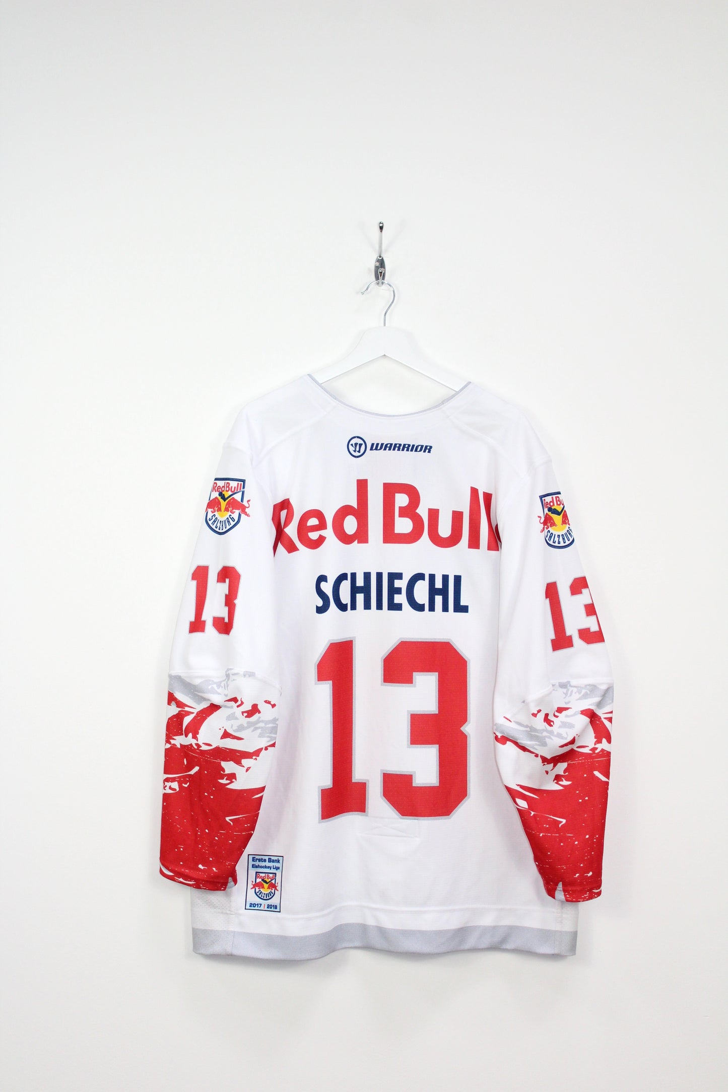 RED BULL SALZBURG 2017-18 SCHIECHL #13 ICE HOCKEY JERSEY XL