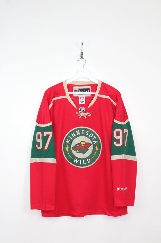 MINNESOTA WILD REEBOK ICE HOCKEY NHL JERSEY #97 KAPRIZOV MEDIUM