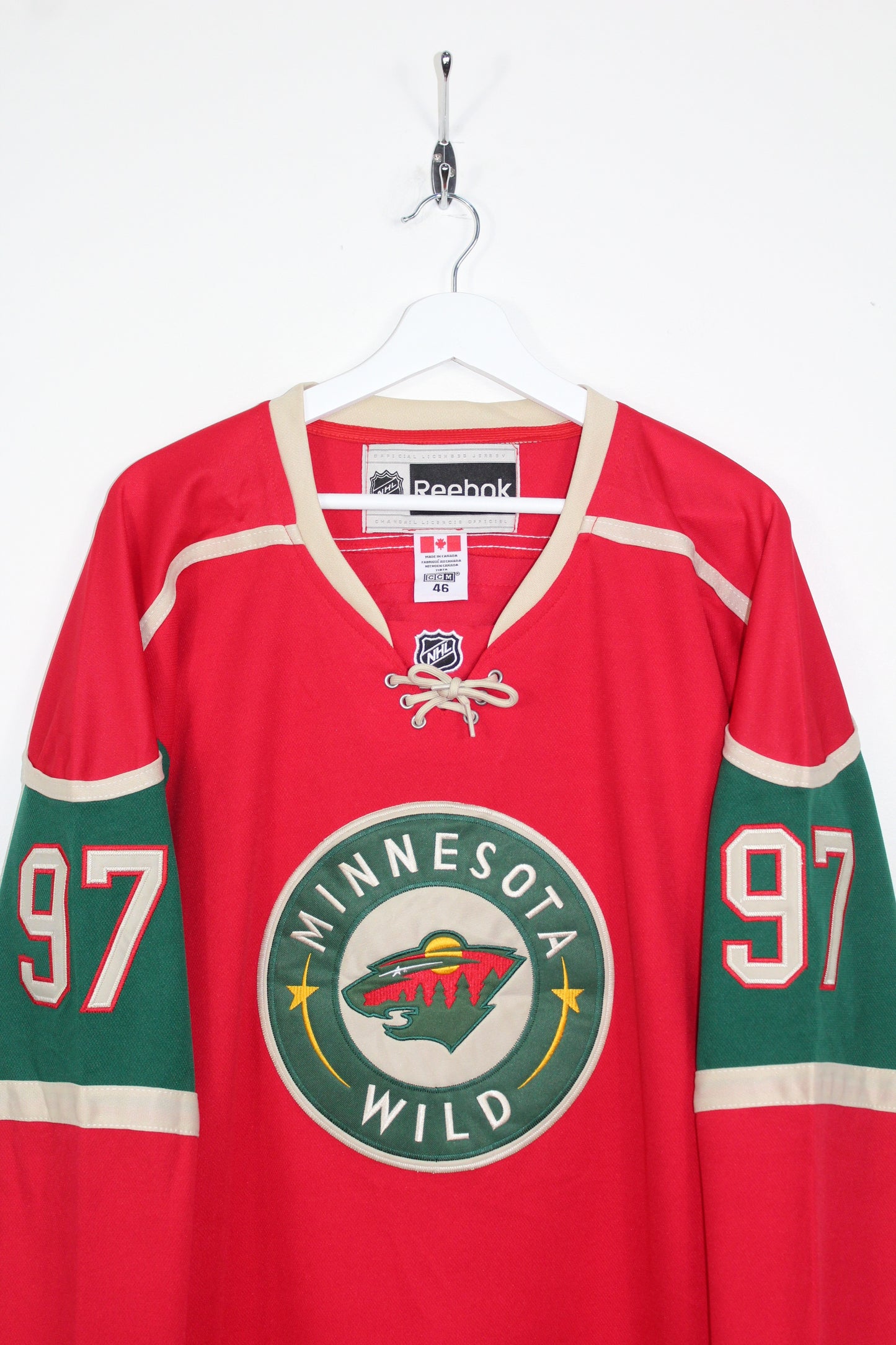 MINNESOTA WILD REEBOK ICE HOCKEY NHL JERSEY #97 KAPRIZOV MEDIUM