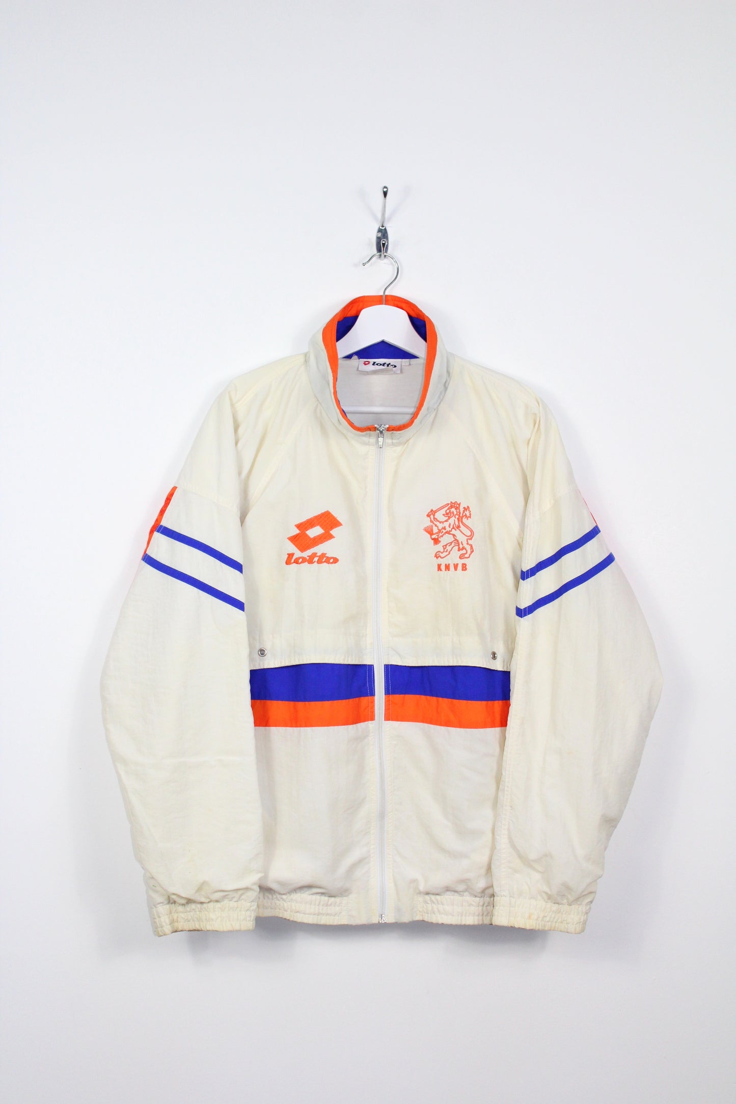 NETHERLANDS 1992-92 LOTTO VINTAGE AWAY TRACKSUIT TOP JACKET LARGE