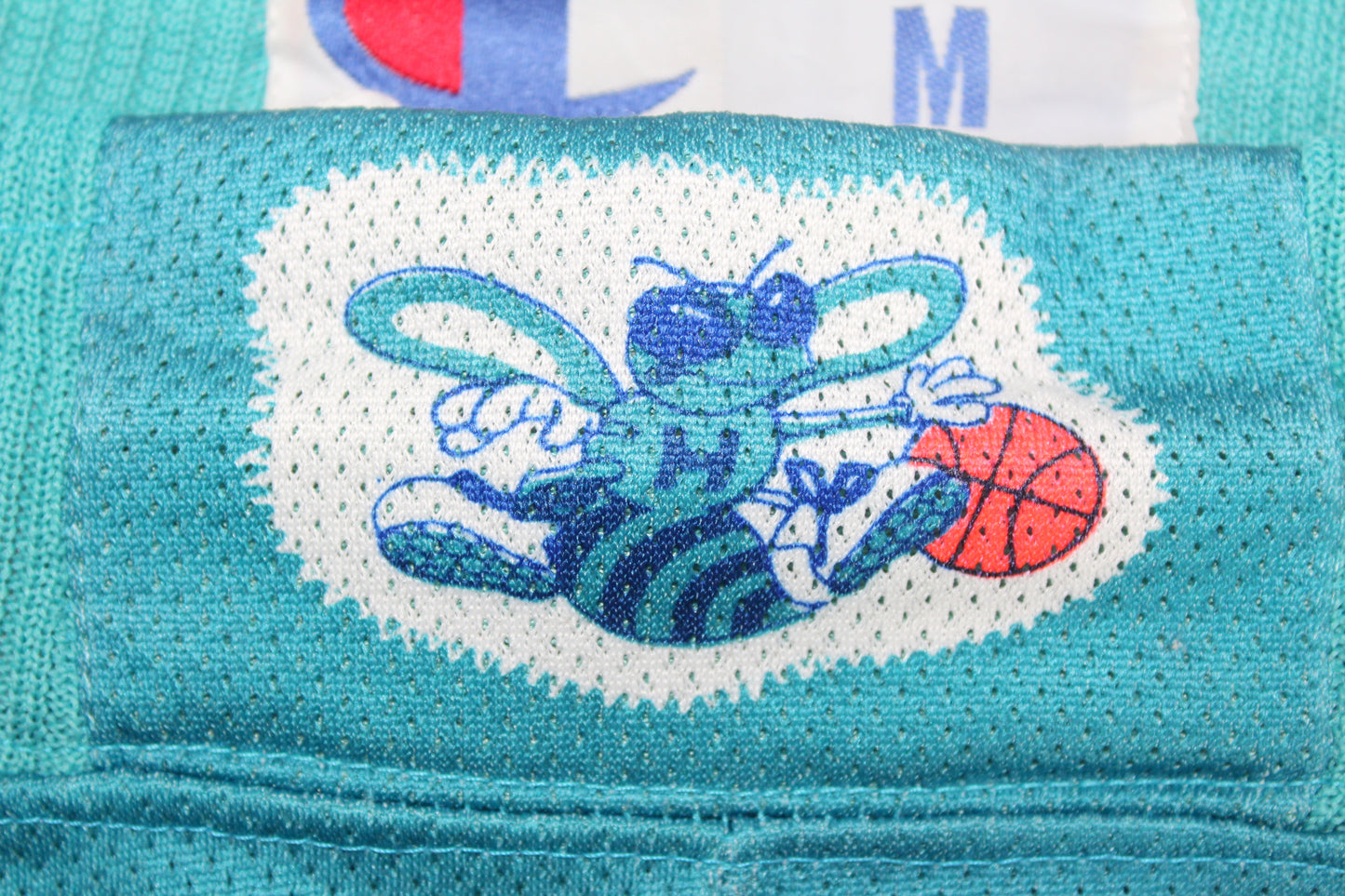 VINTAGE CHARLOTTE HORNETS CHAMPION 1992 NBA SHORTS MEDIUM