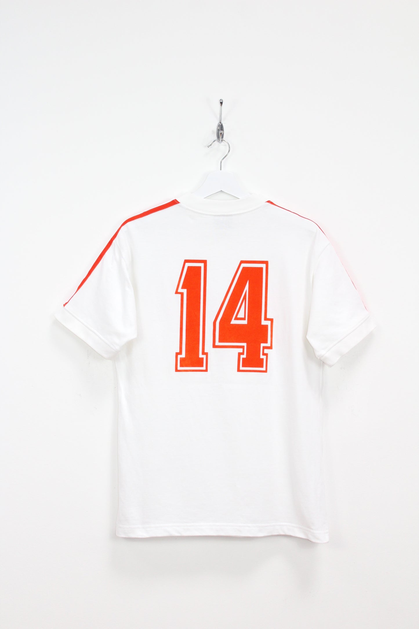 HOLLAND WORLD CUP 1974 CRUYFF #14 TOFFS RETRO AWAY FOOTBALL SHIRT SMALL